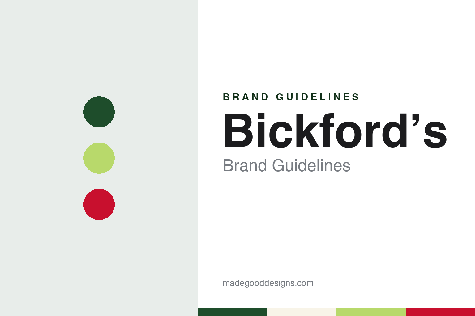 Bickford’s Brand Guidelines: The Adelaide Chemist’s Lime Juice Cordial Since 1874