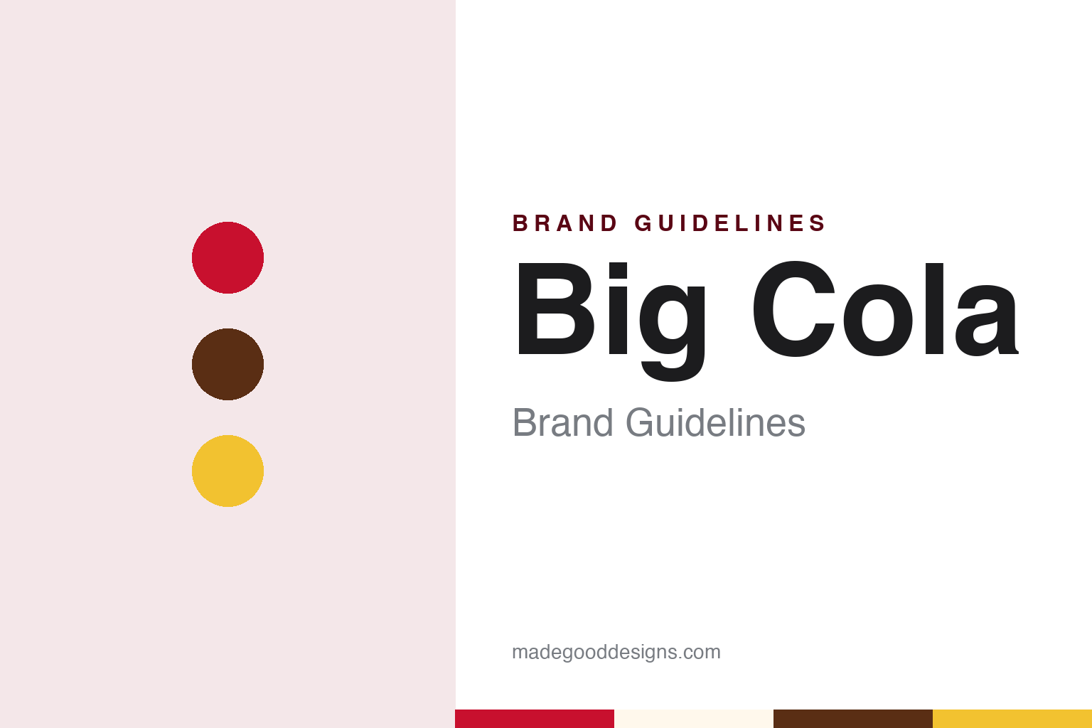Big Cola Brand Guidelines: From an Ayacucho Patio to Mexico and Beyond