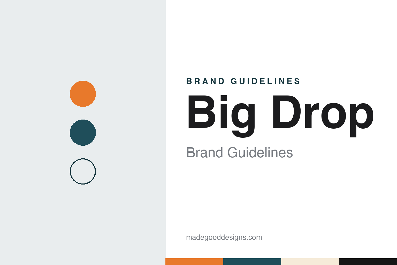 Big Drop Brand Guidelines: The Alcohol-Free Craft Brewer Founded by Rob Fink and James Kindred in 2016
