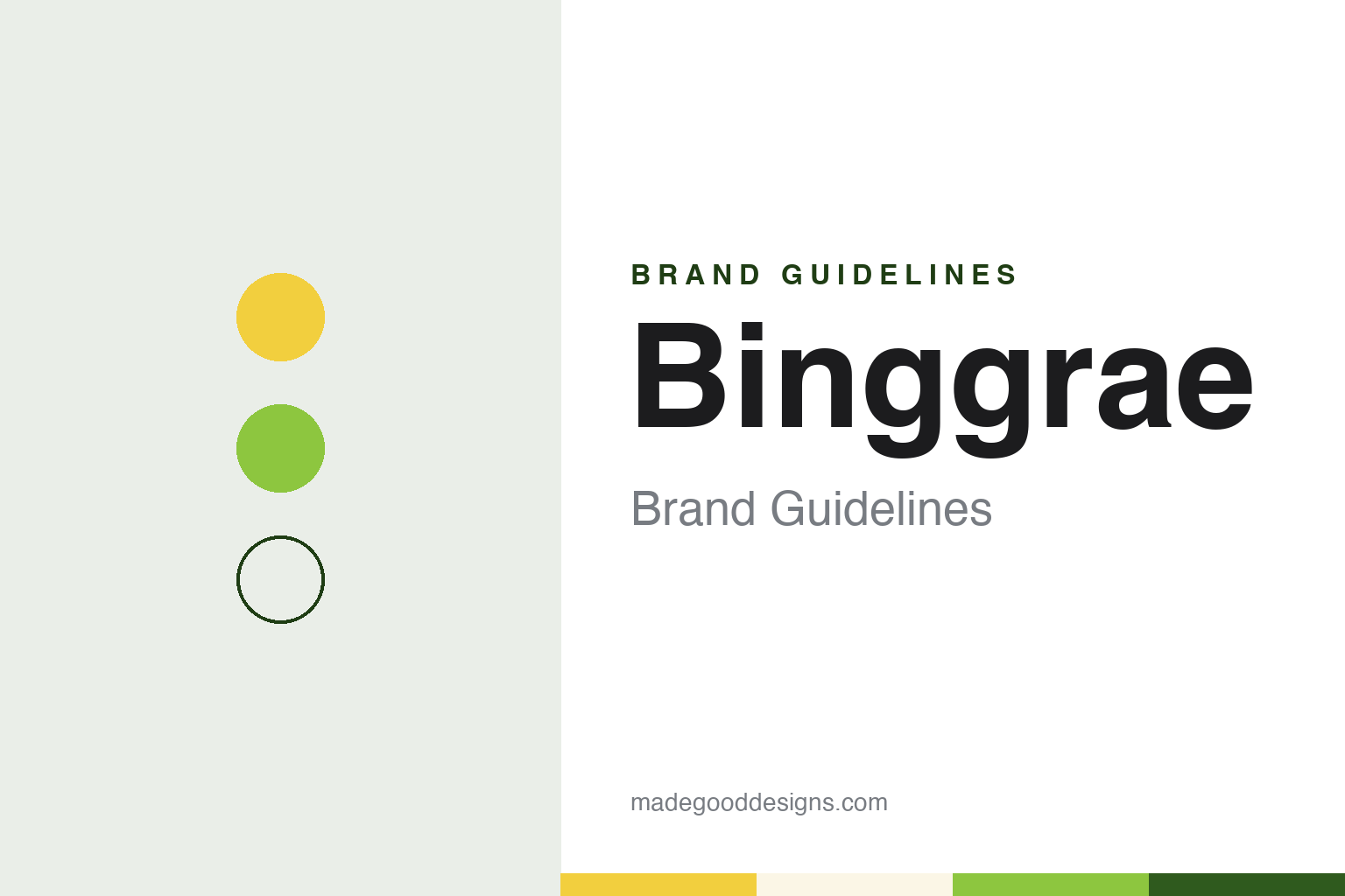 Binggrae brand guidelines — abstract colour discs and material texture (original homage; not a Binggrae product or logo)