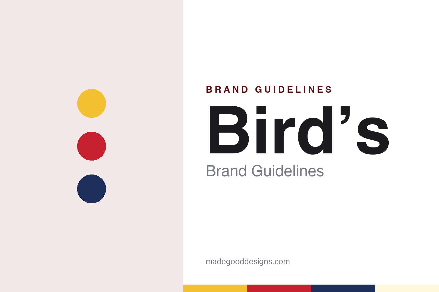 Bird’s brand guidelines — abstract colour discs and material texture (original homage; not a Bird’s product or logo)