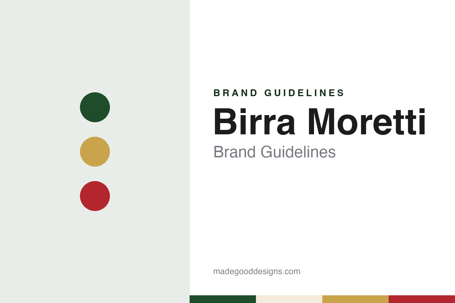 Birra Moretti Brand Guidelines: The Udine Beer Behind the Moustached Man