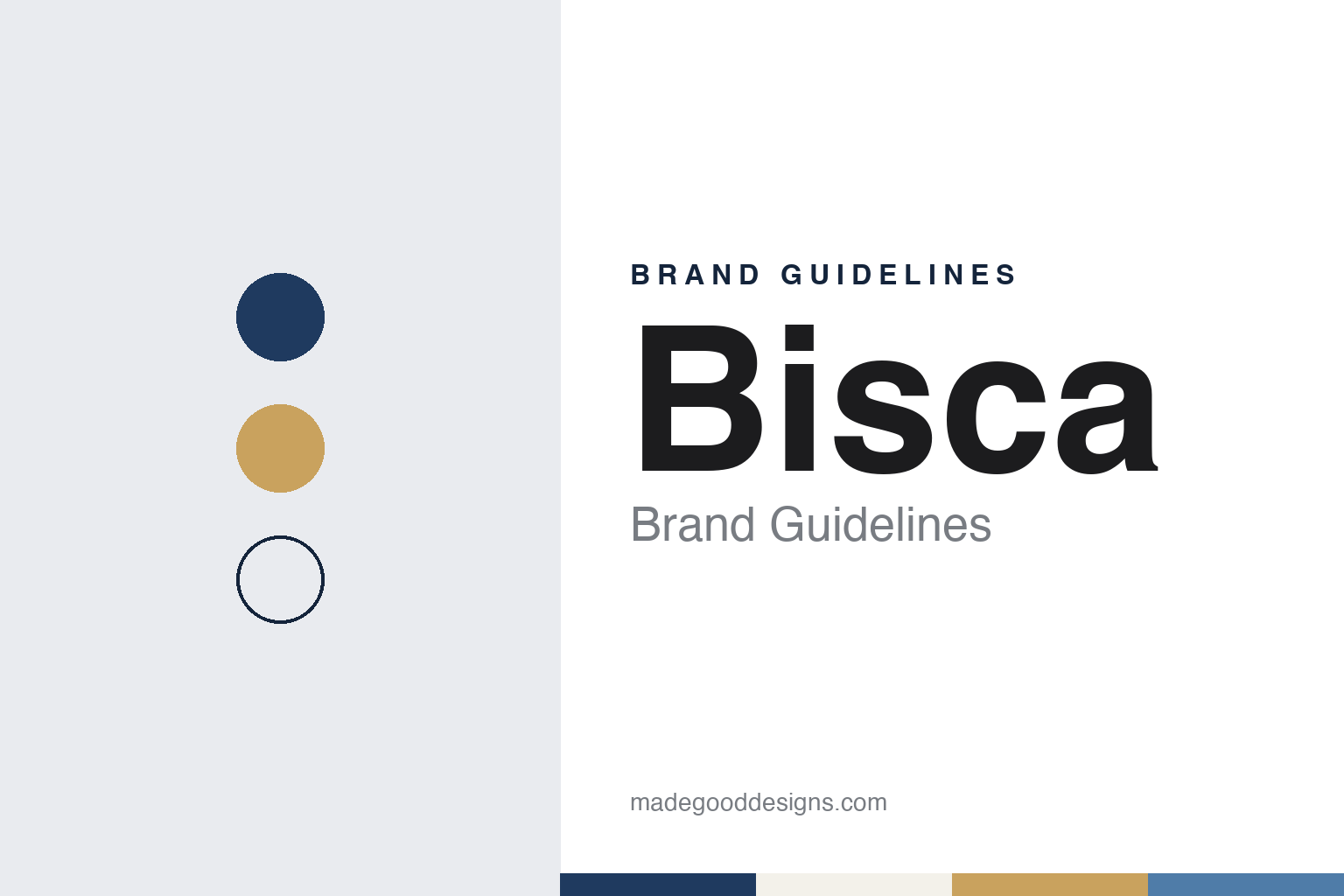 Bisca brand guidelines — abstract colour discs and material texture (original homage; not a Bisca product or logo)