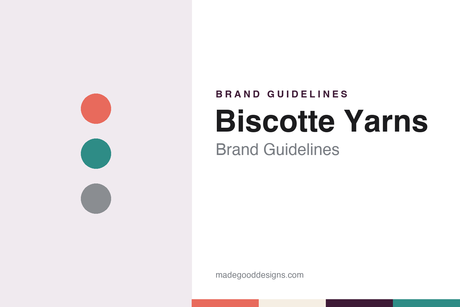 Biscotte Yarns Brand Guidelines: The Quebec Hand-Dyer That Began as a Blog Named for a Cat