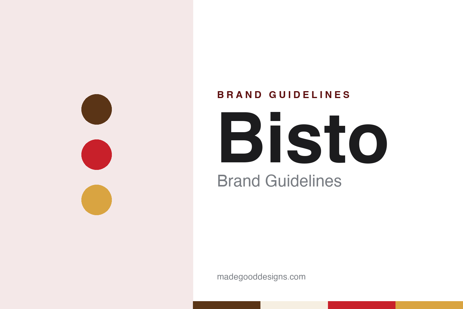 Bisto brand guidelines — abstract colour discs and material texture (original homage; not a Bisto product or logo)