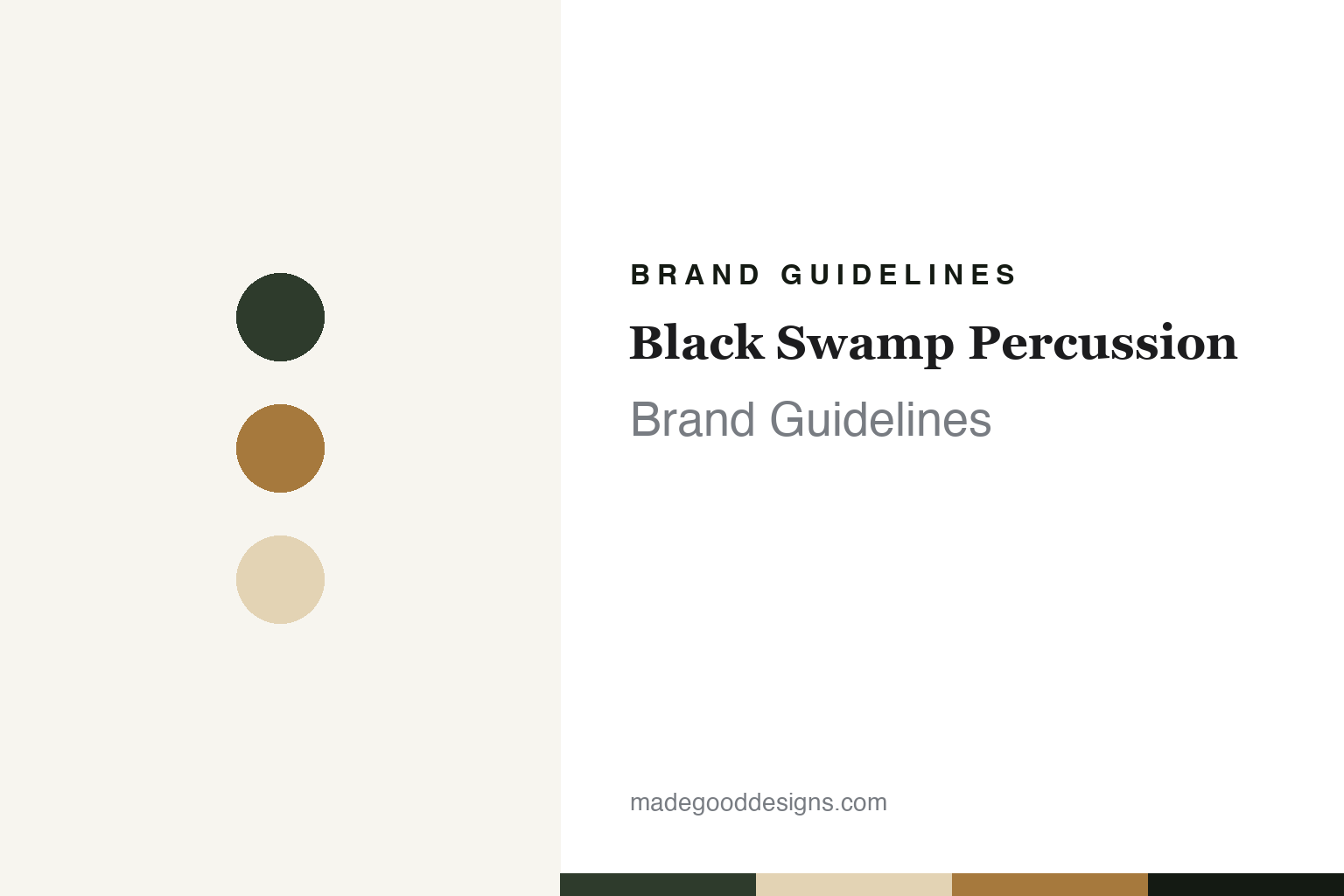 Black Swamp Percussion Brand Guidelines: The Michigan Maker of Steam-Bent Tambourines and the Multisonic Snare