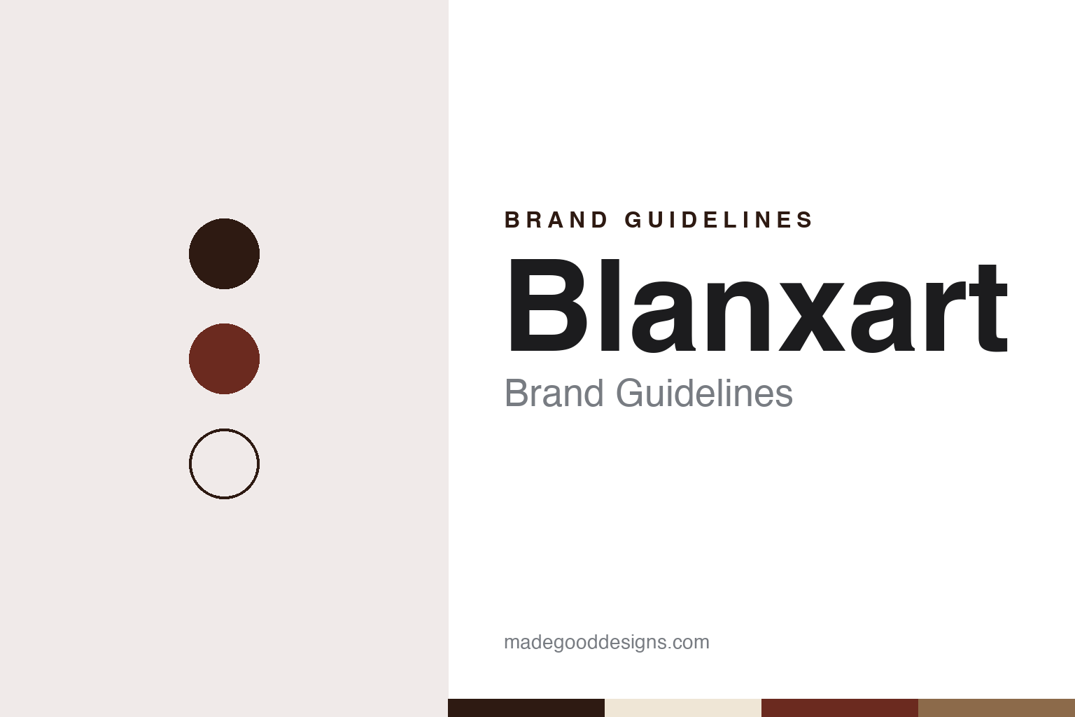 Blanxart brand guidelines — abstract colour discs and material texture (original homage; not a Blanxart product or logo)