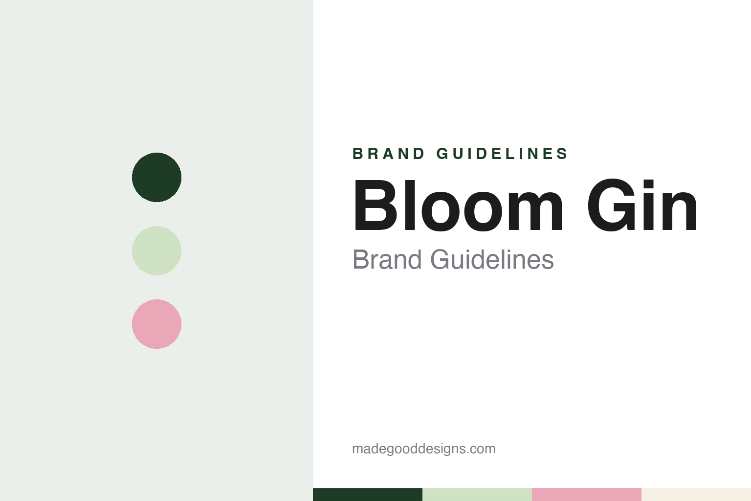 Bloom Gin Brand Guidelines: Joanne Moore’s Floral London Dry Gin From Warrington