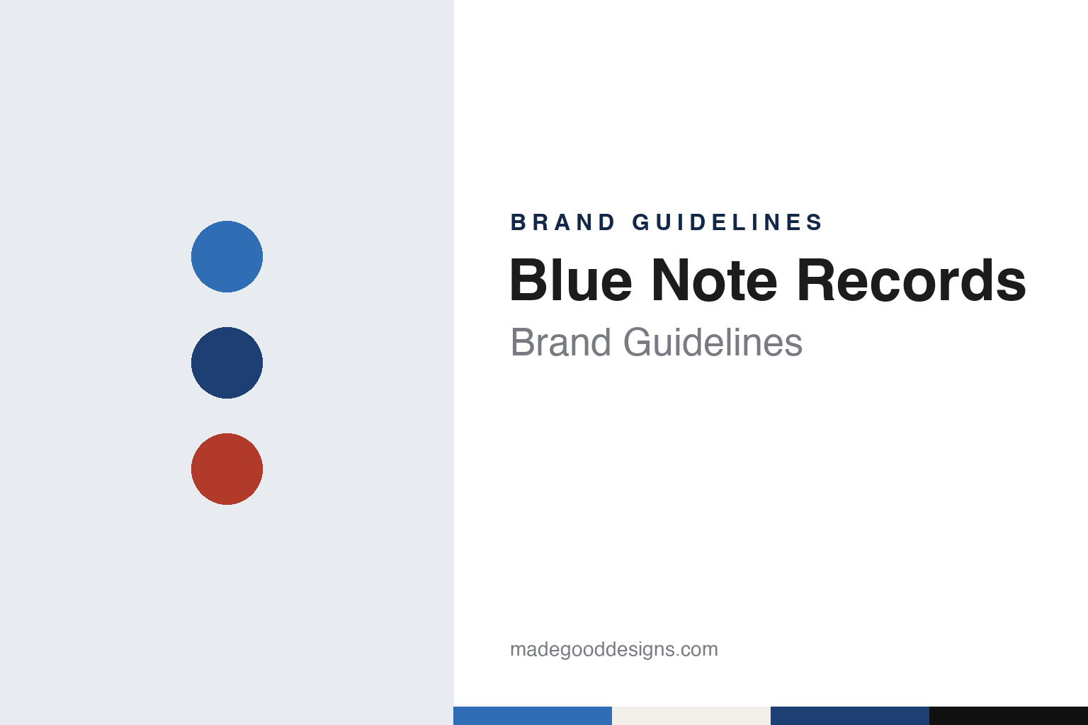 Blue Note Records brand guidelines — abstract colour discs and material texture (original homage; not a Blue Note Records product or logo)