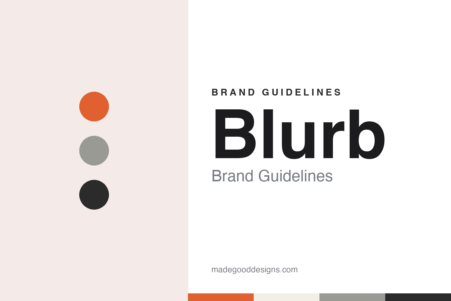 Blurb brand guidelines — abstract colour discs and material texture (original homage; not a Blurb product or logo)