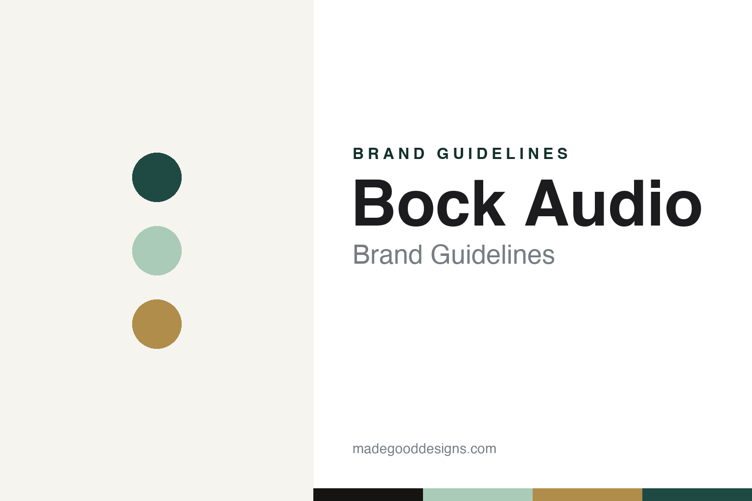Bock Audio Brand Guidelines: The Studio Tech Behind Soundelux and the UA Bock Mics