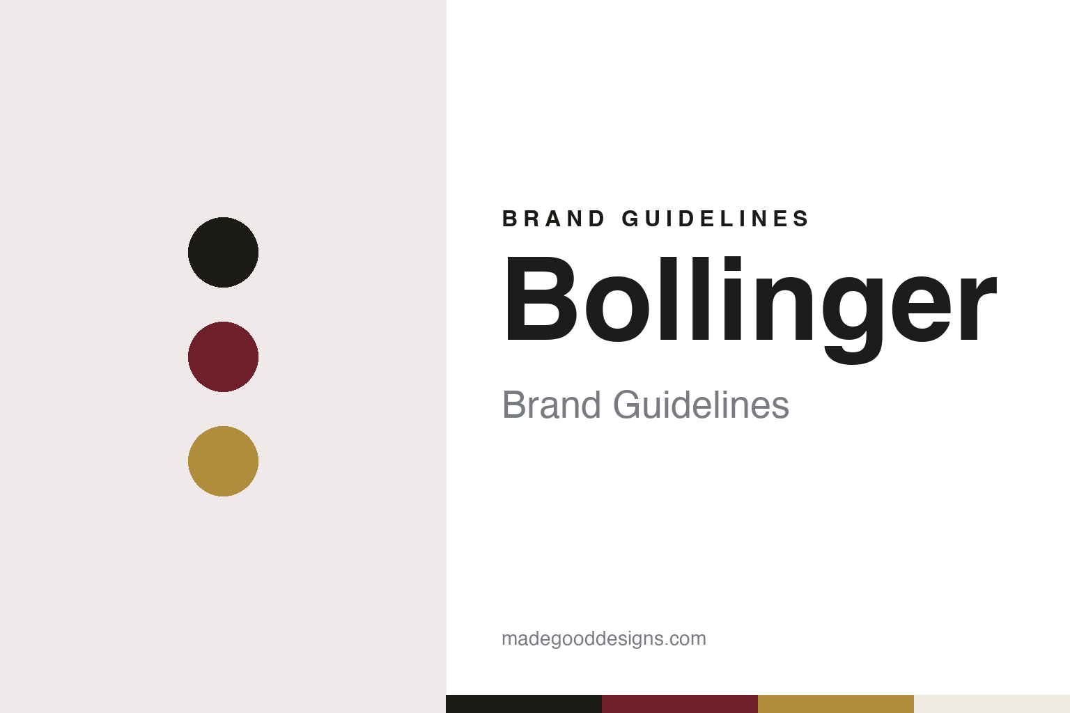Bollinger Brand Guidelines: The Family Champagne House of Aÿ, Founded in 1829