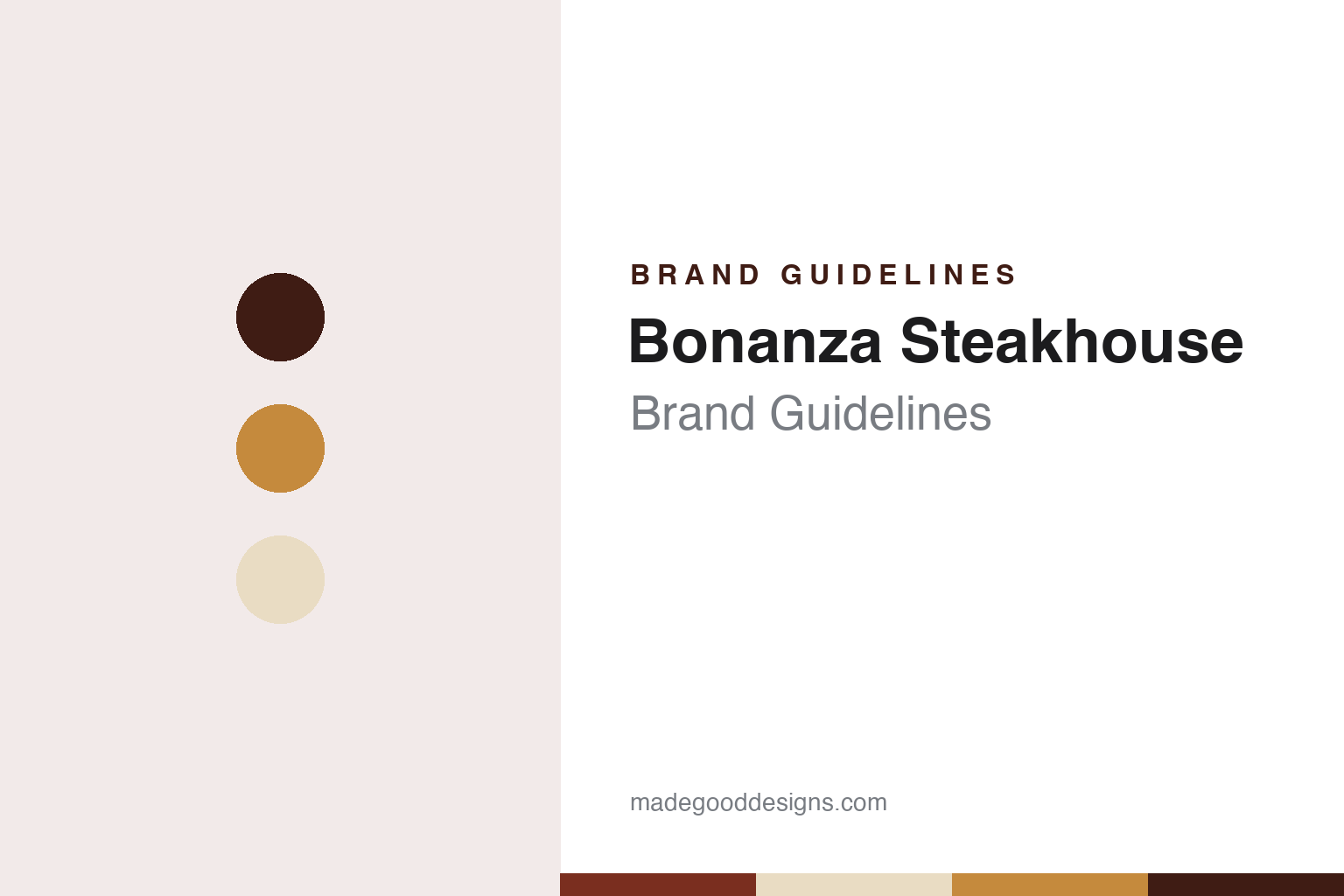 Bonanza Steakhouse brand guidelines — abstract colour discs and material texture (original homage; not a Bonanza Steakhouse product or logo)