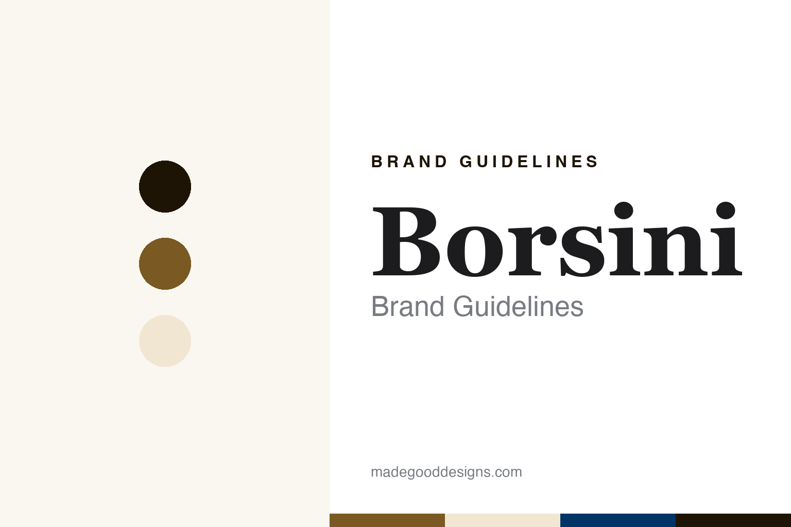 Borsini Brand Guidelines: The Castelfidardo Accordion Maker Building in Wood Since 1922