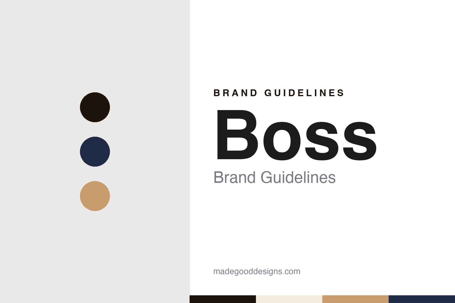 Boss brand guidelines — abstract colour discs and material texture (original homage; not a Boss product or logo)