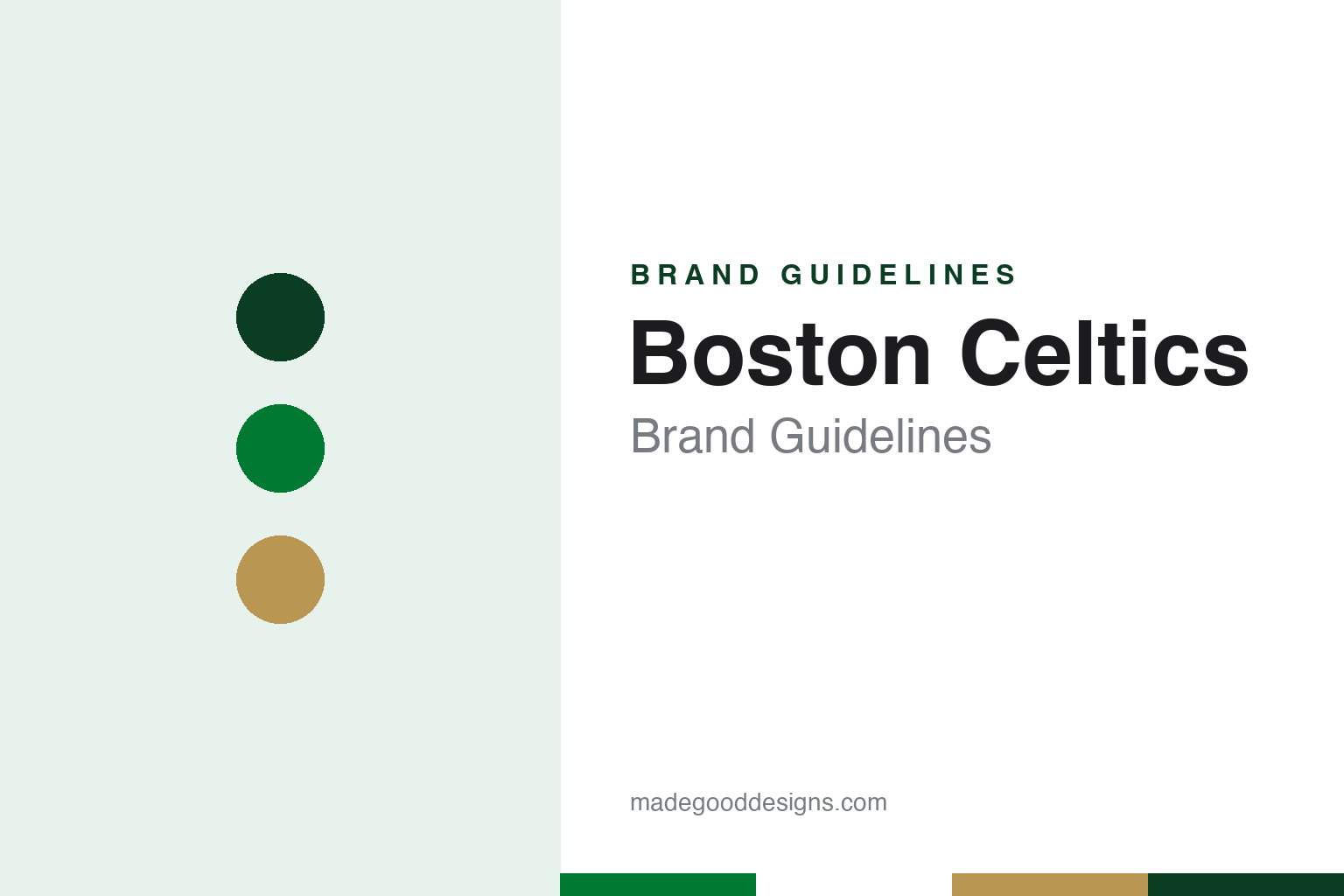 Boston Celtics Brand Guidelines: Walter Brown’s Green and Zang Auerbach’s Leprechaun