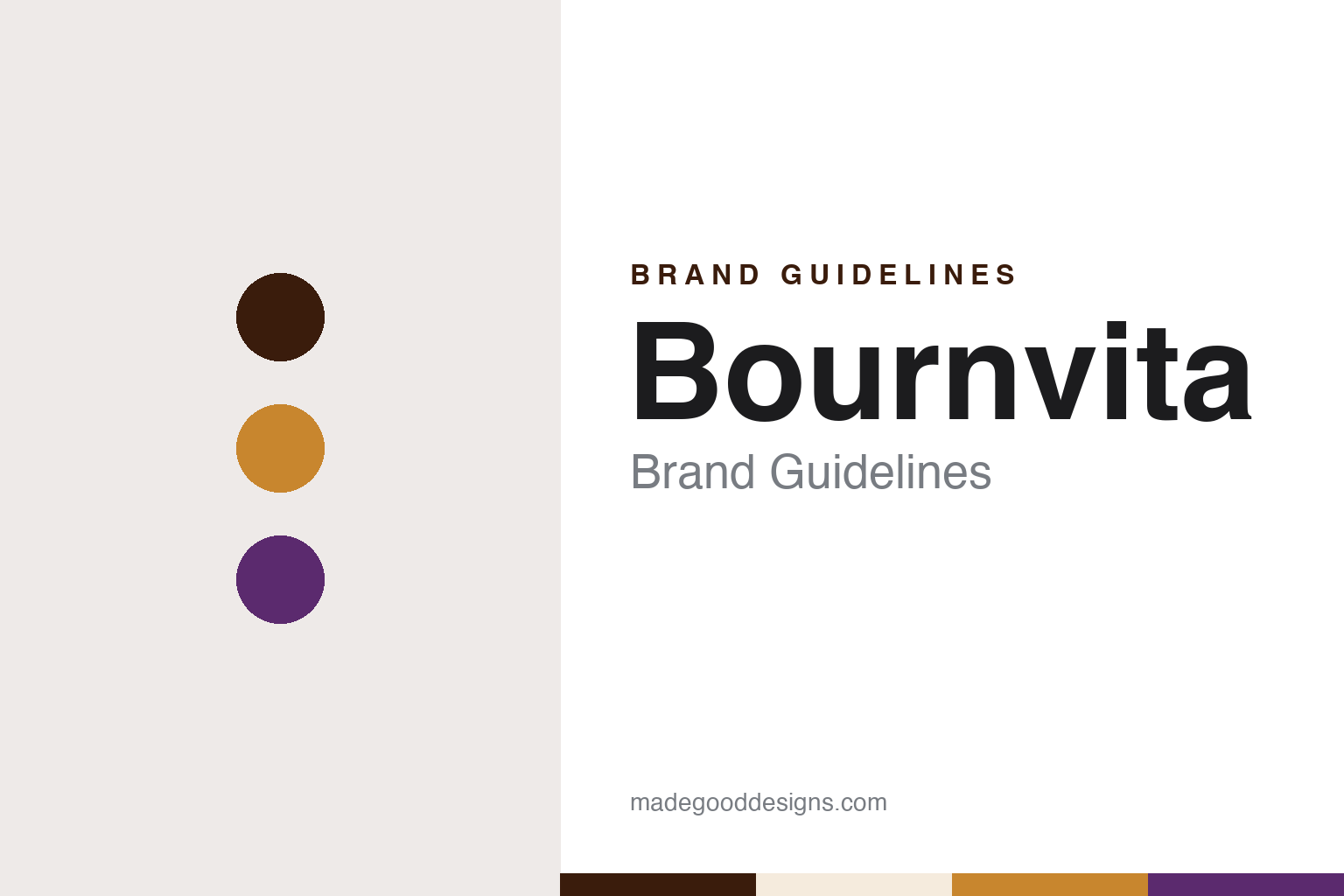 Bournvita brand guidelines — abstract colour discs and material texture (original homage; not a Bournvita product or logo)