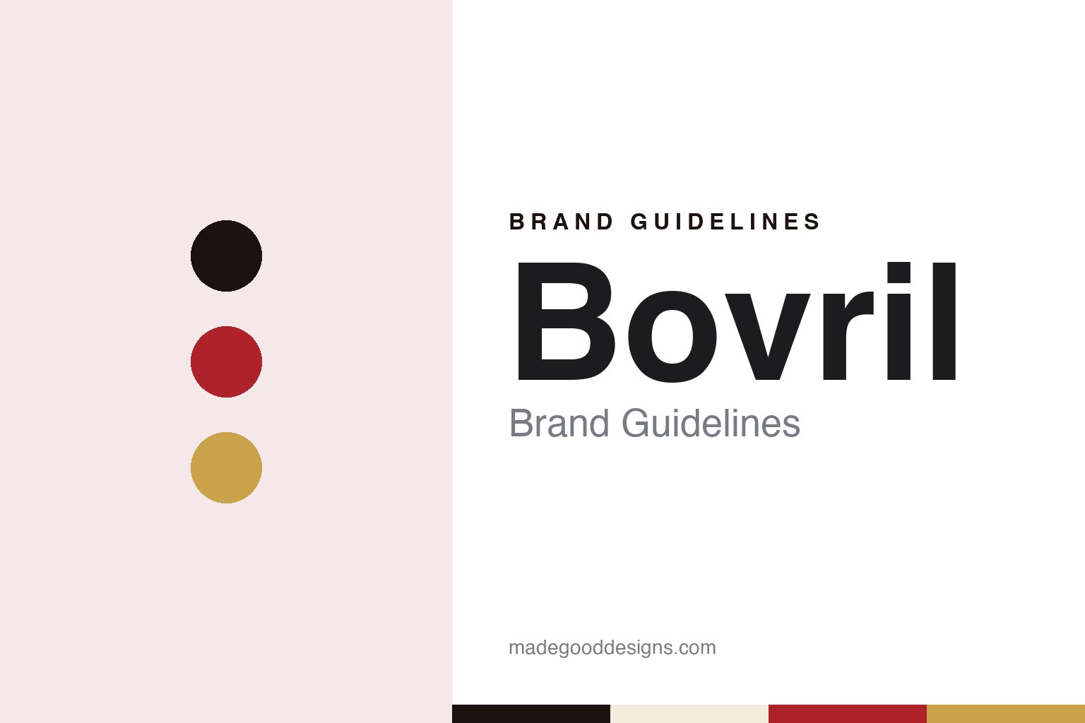 Bovril Brand Guidelines: Johnston’s Fluid Beef, From Canada to Burton