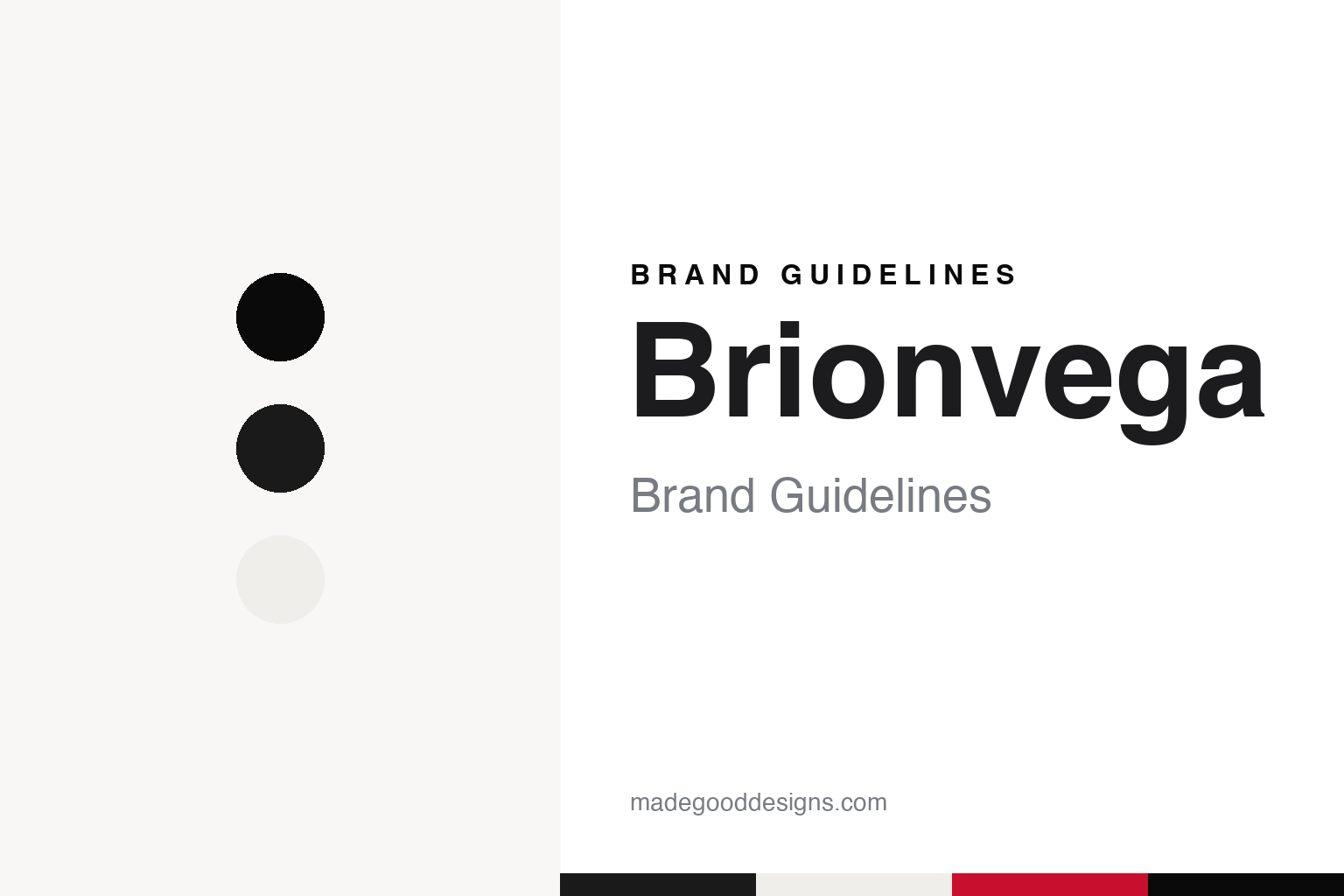 Brionvega brand guidelines — abstract colour discs and material texture (original homage; not a Brionvega product or logo)