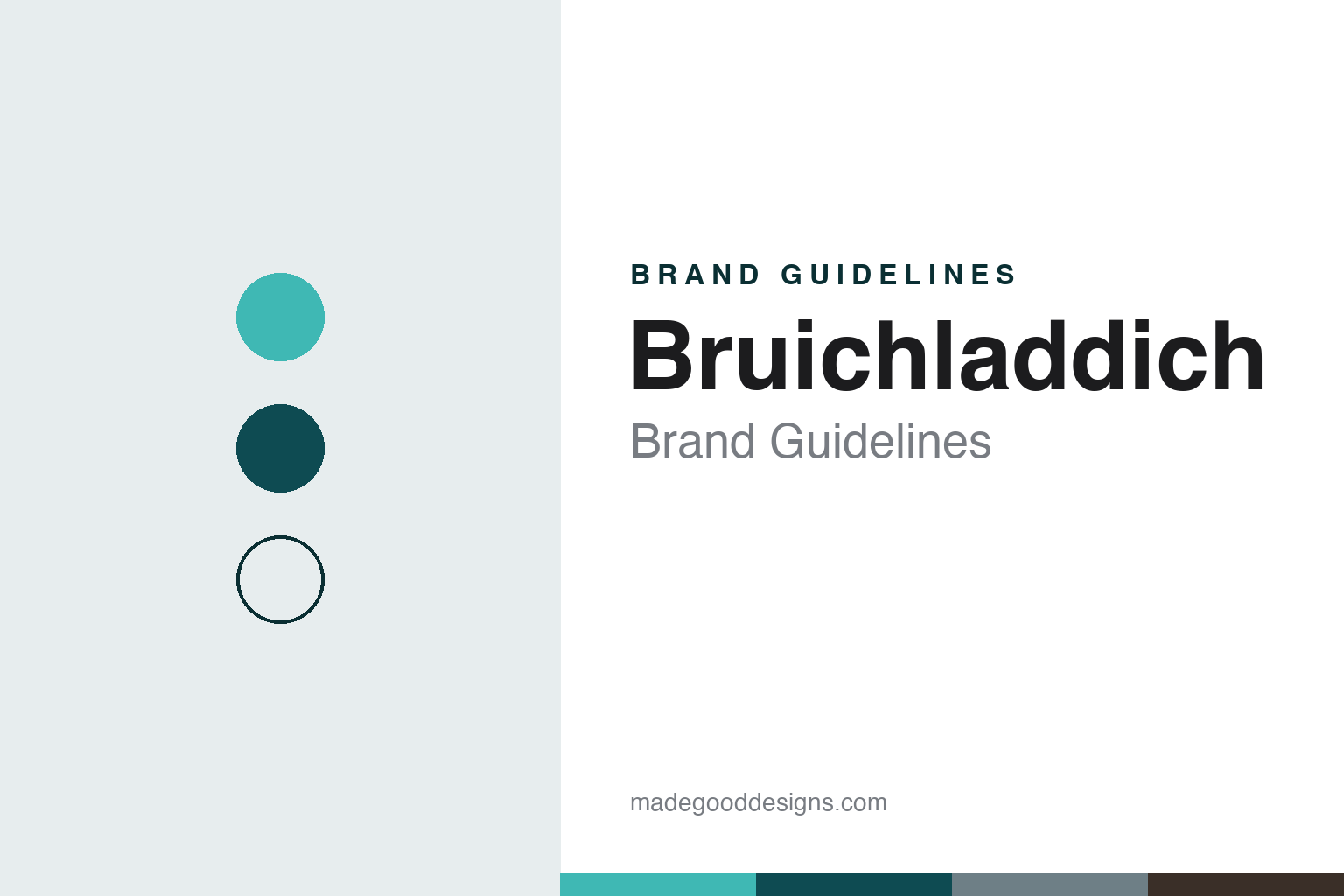 Bruichladdich Brand Guidelines: The Islay Distillery Reopened in 2001, in an Aqua Bottle
