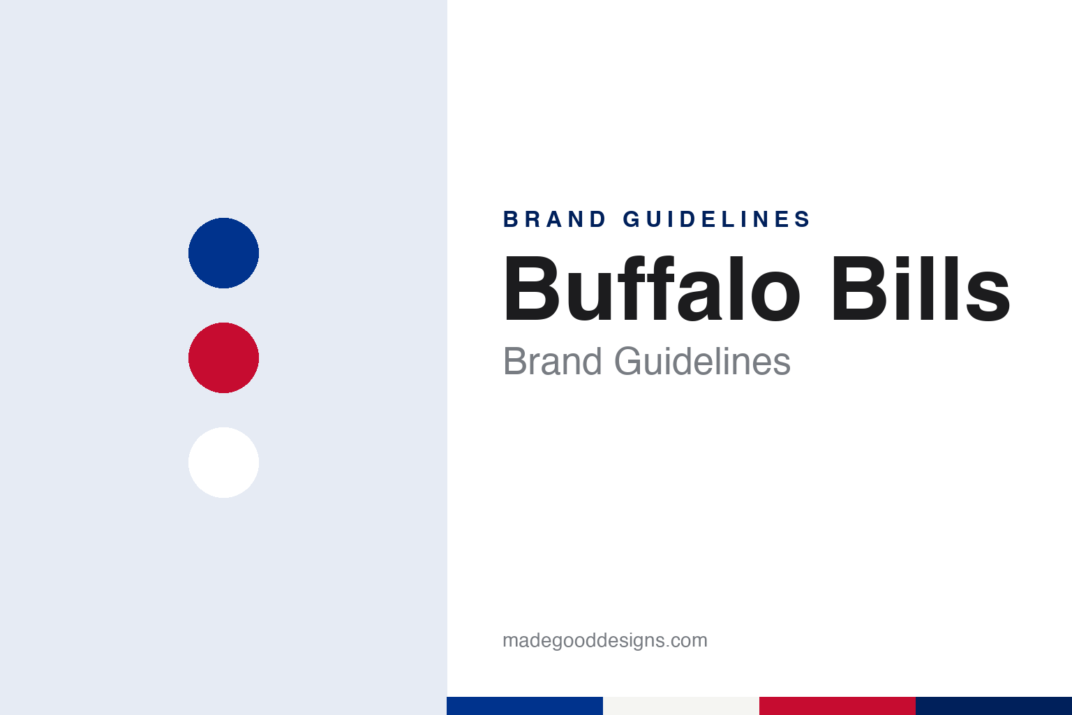 Buffalo Bills brand guidelines — abstract colour discs and material texture (original homage; not a Buffalo Bills product or logo)