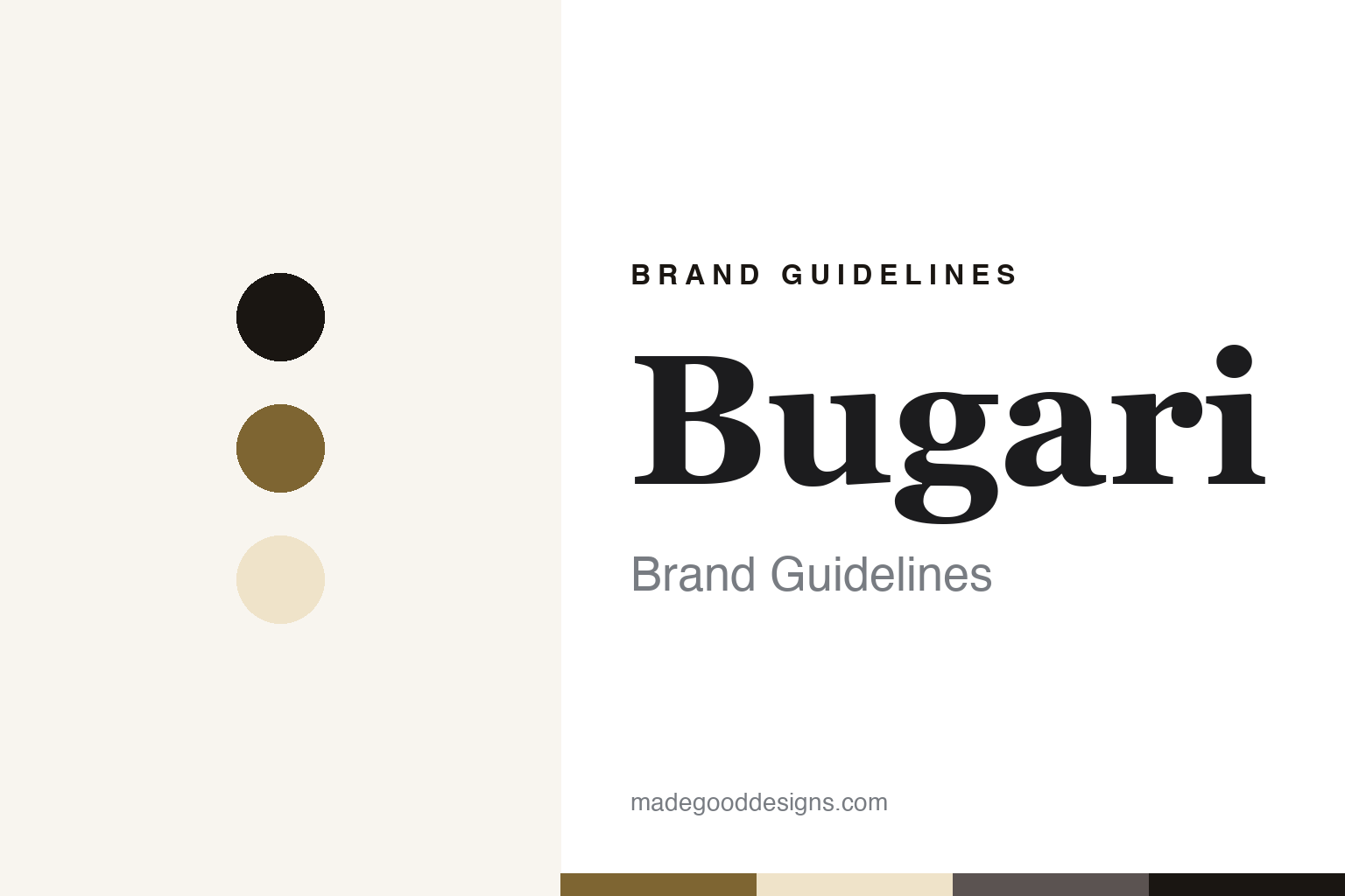 Bugari Armando brand guidelines — abstract colour discs and material texture (original homage; not a Bugari Armando product or logo)