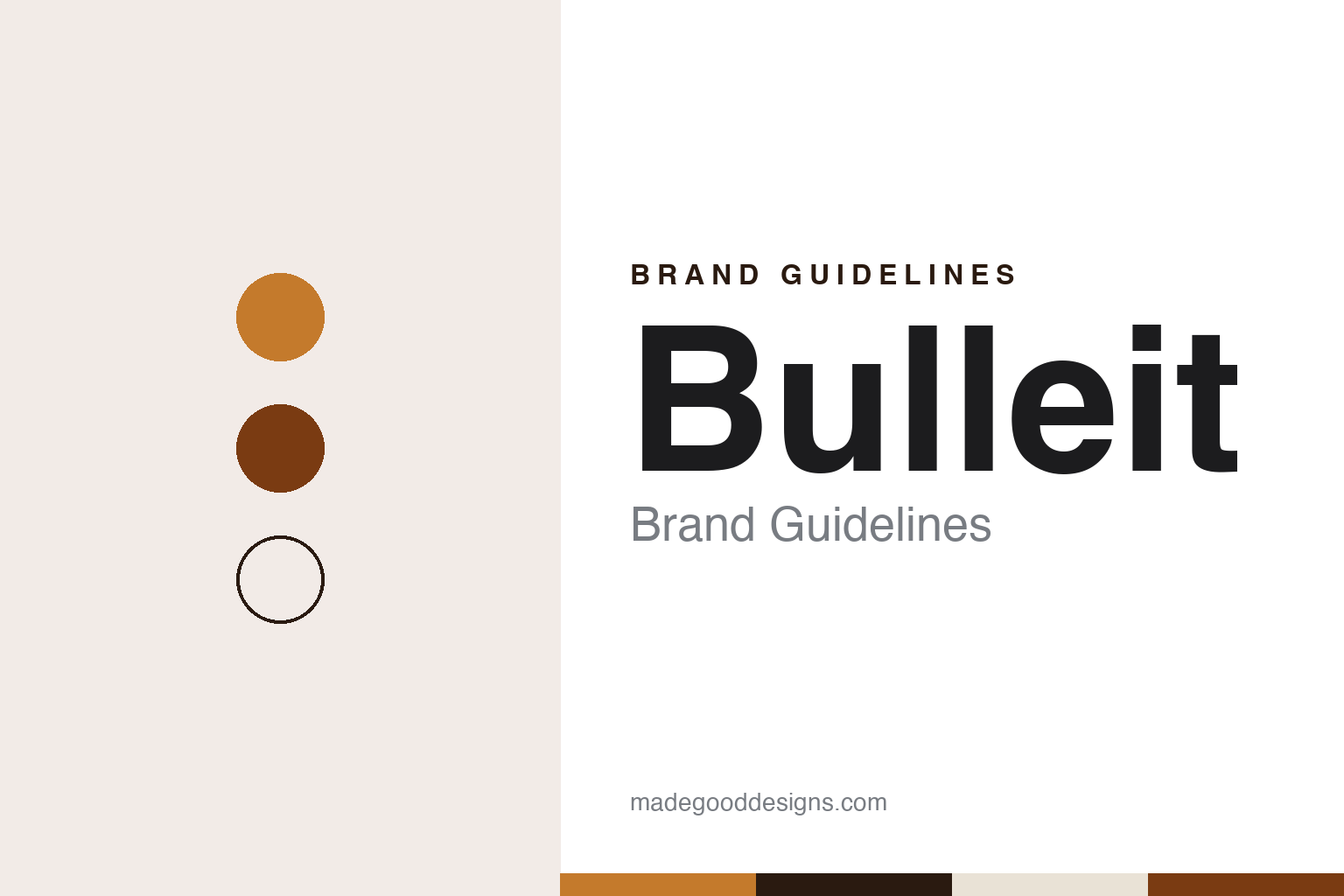 Bulleit brand guidelines — abstract colour discs and material texture (original homage; not a Bulleit product or logo)