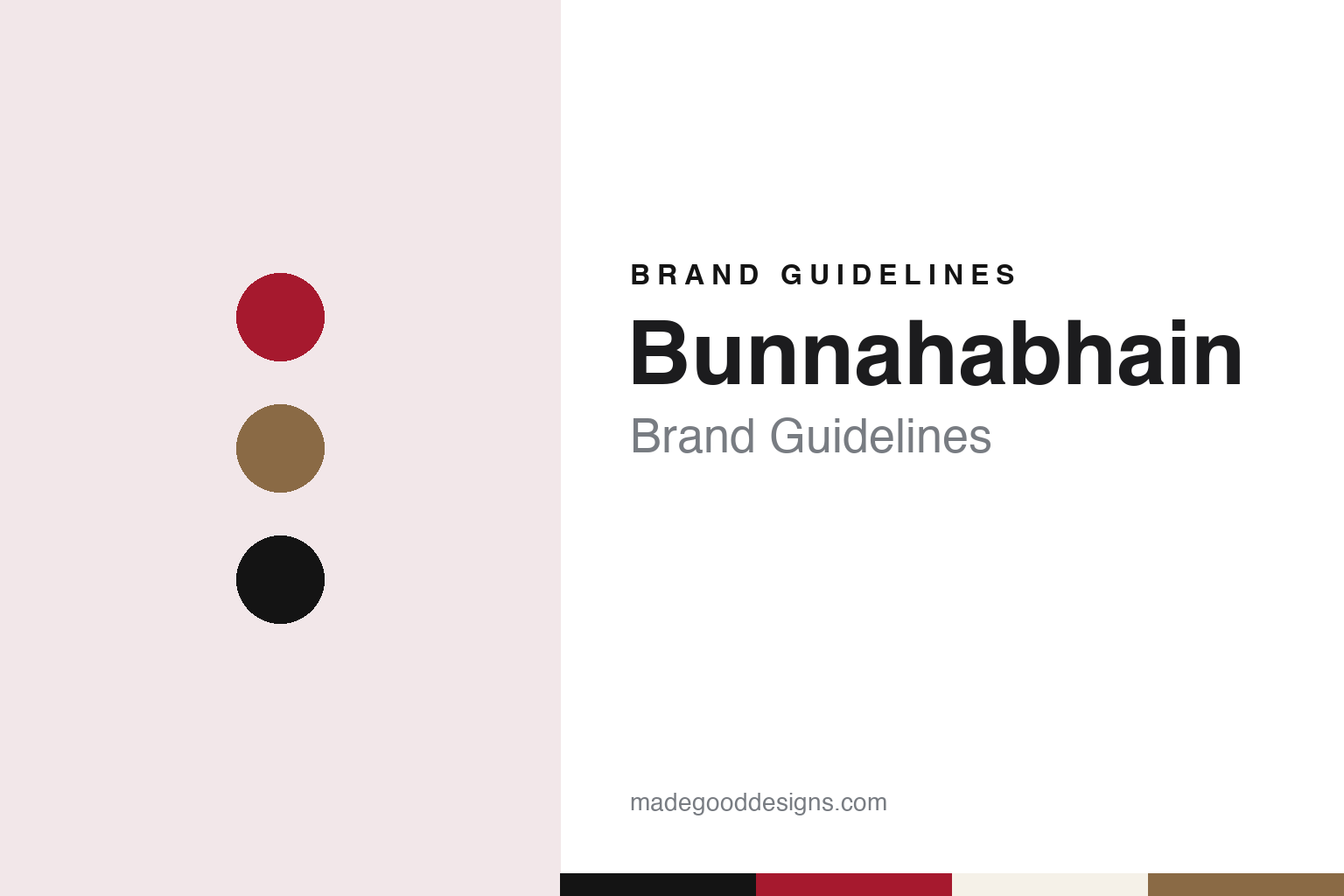 Bunnahabhain Brand Guidelines: The Unpeated Islay Malt of the Helmsman, Since 1881