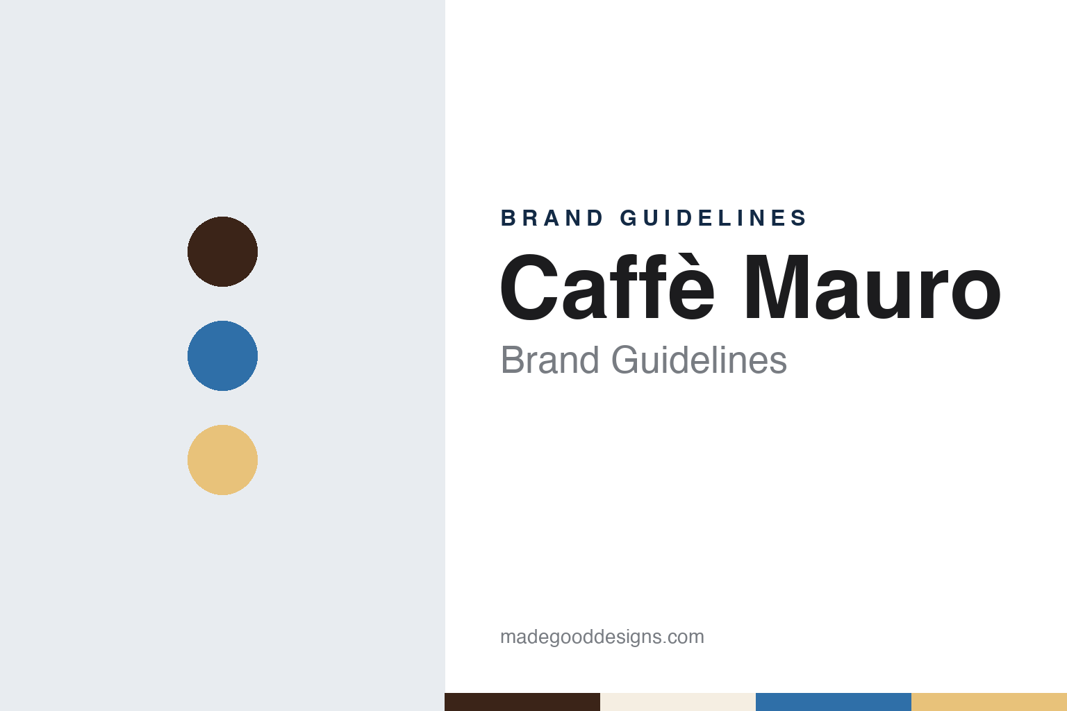 Caffè Mauro Brand Guidelines: The Reggio Calabria Roaster on the Strait of Messina