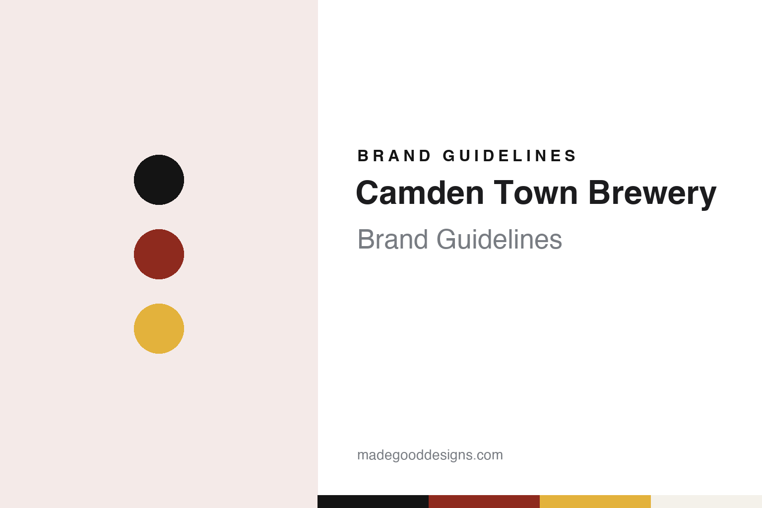 Camden Town Brewery Brand Guidelines: The Kentish Town Arches Brewery Behind Hells Lager