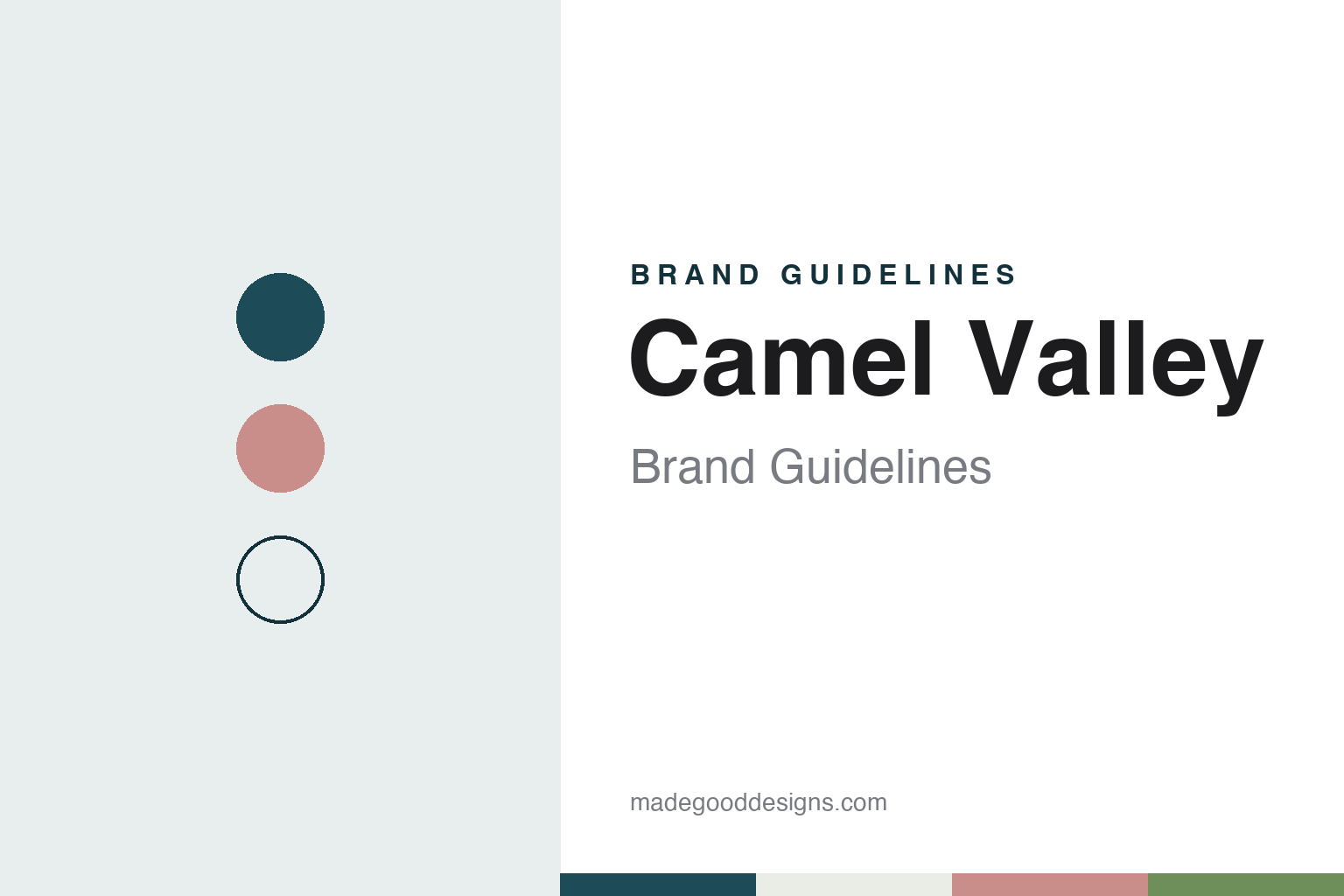 Camel Valley brand guidelines — abstract colour discs and material texture (original homage; not a Camel Valley product or logo)