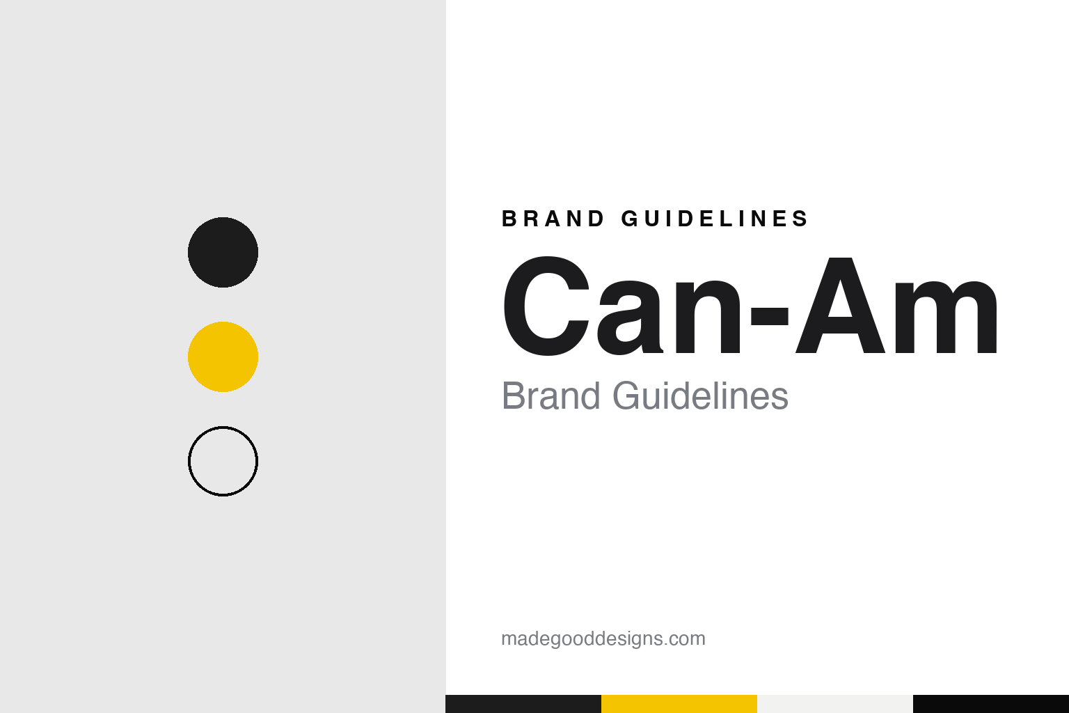 Can-Am brand guidelines — abstract colour discs and material texture (original homage; not a Can-Am product or logo)