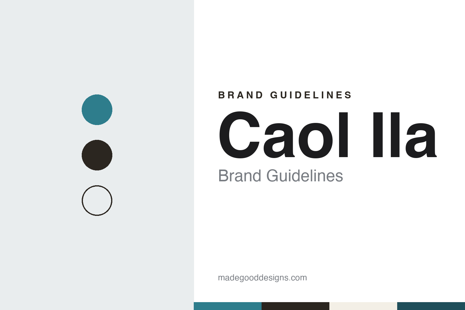 Caol Ila brand guidelines — abstract colour discs and material texture (original homage; not a Caol Ila product or logo)