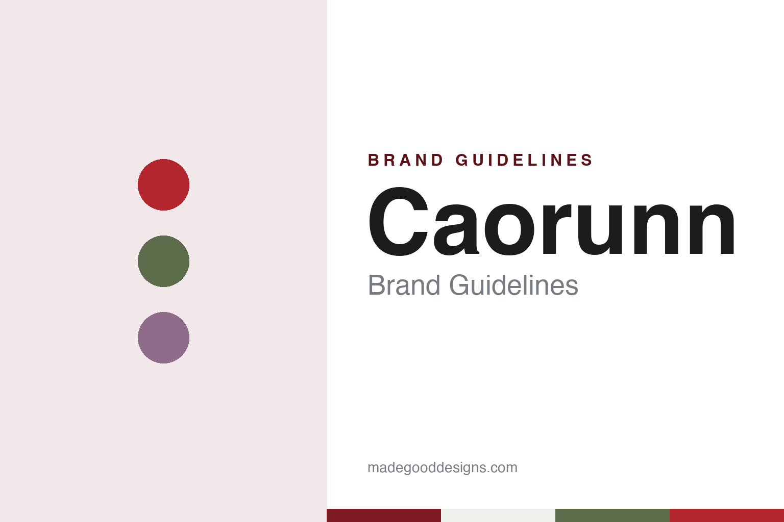 Caorunn brand guidelines — abstract colour discs and material texture (original homage; not a Caorunn product or logo)