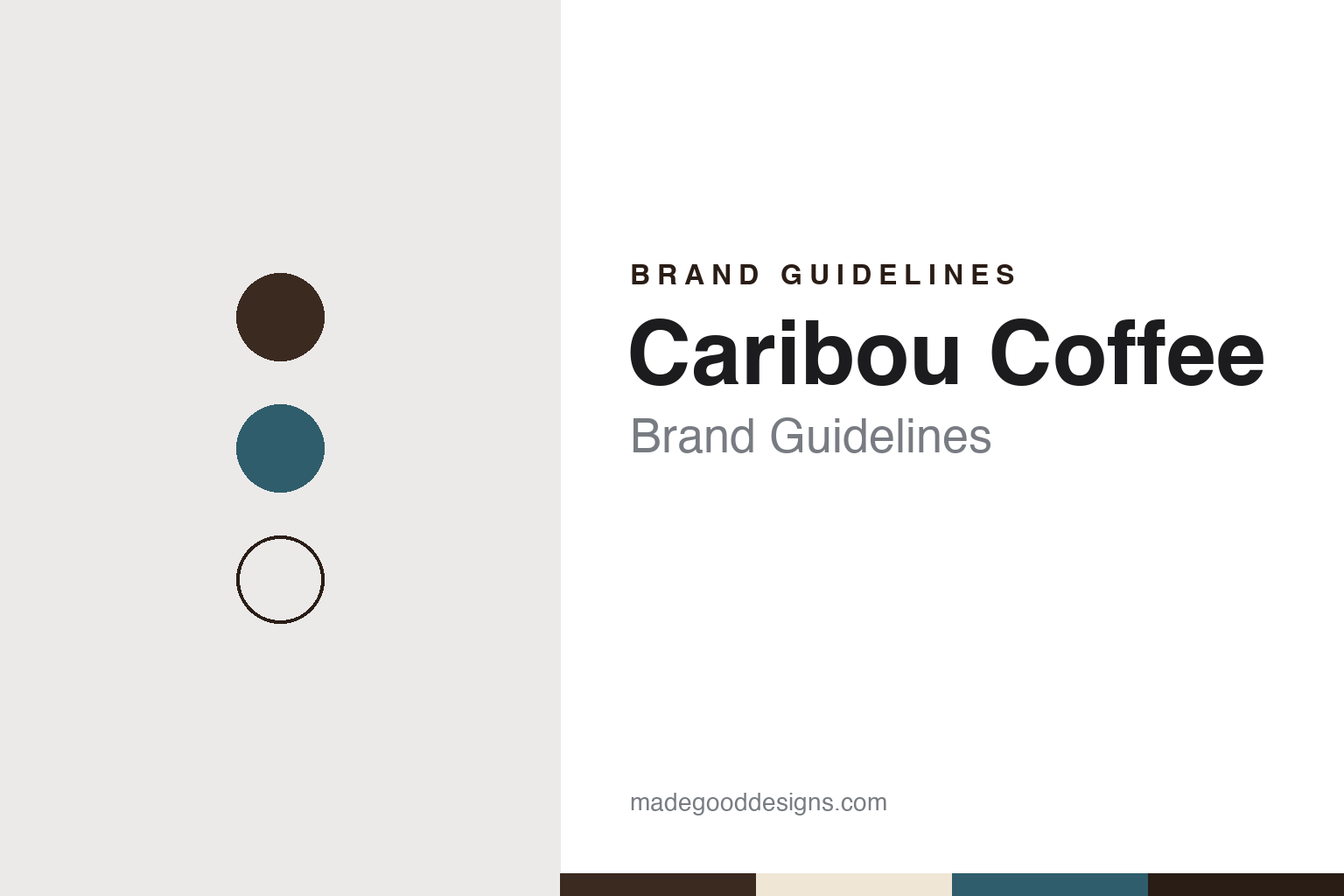 Caribou Coffee Brand Guidelines: The Minnesota Coffeehouse, JAB & Panera Brands