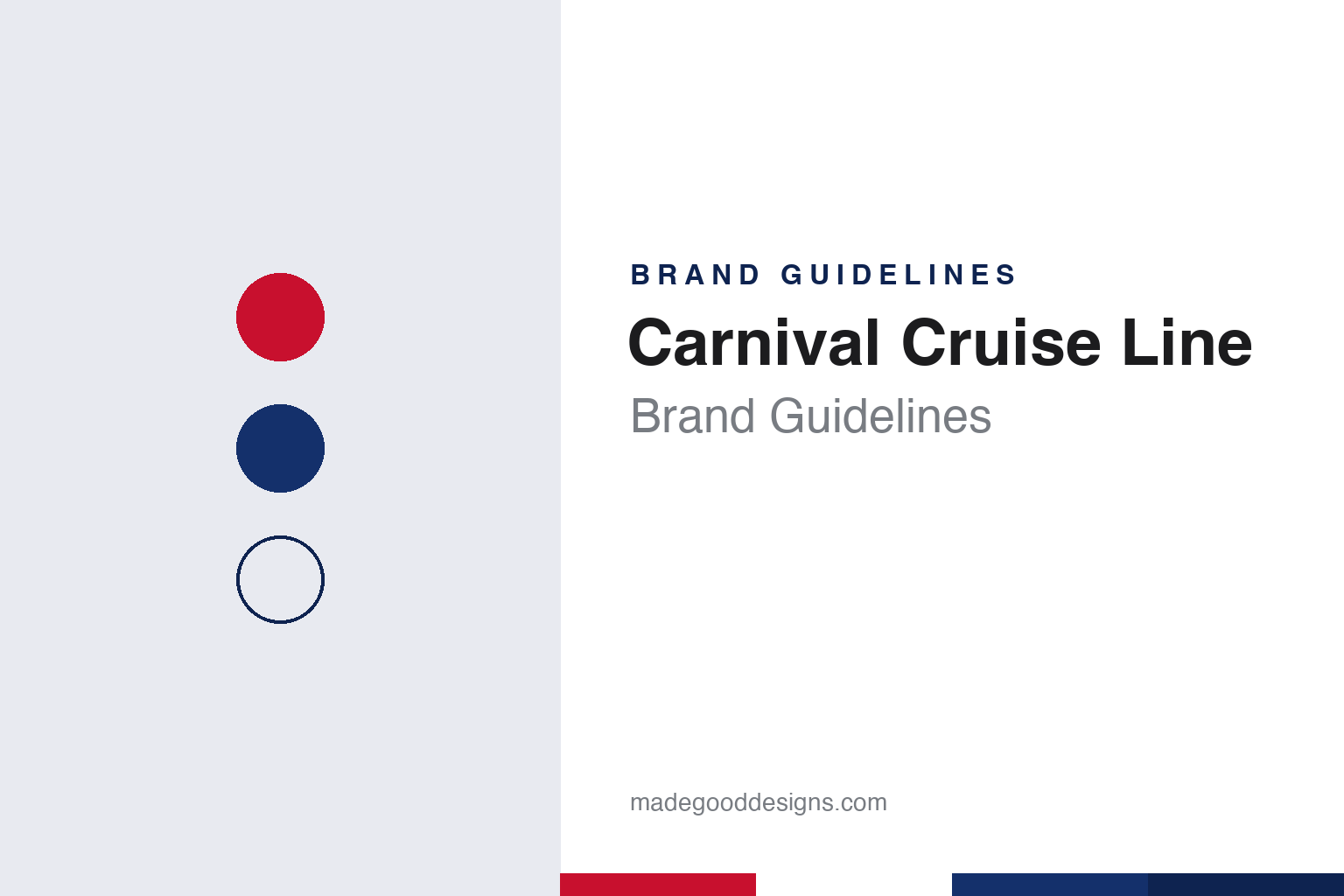 Carnival Cruise Line Brand Guidelines: The Whale-Tail Funnel & the Fun Ships