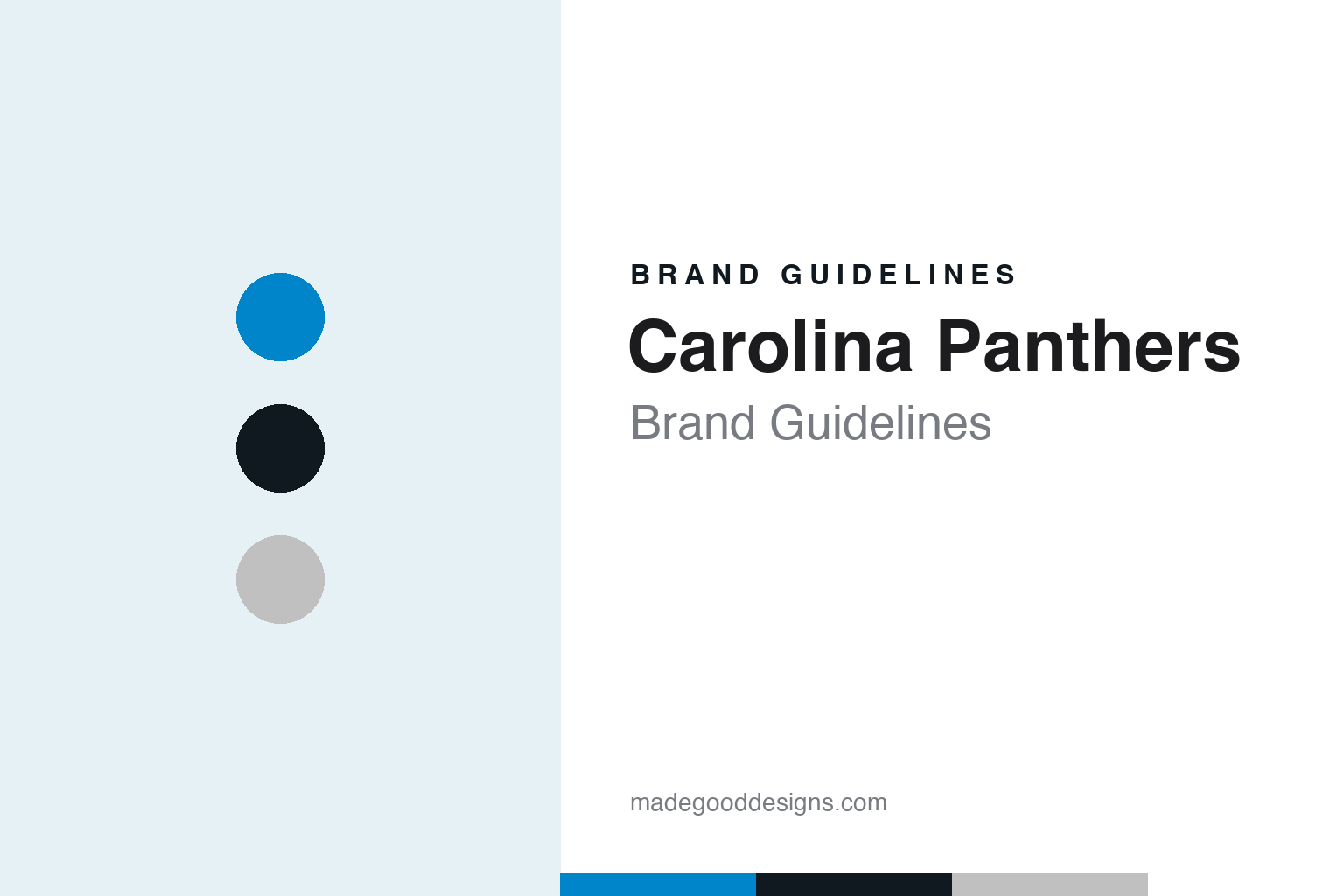 Carolina Panthers Brand Guidelines: A Two-State Name, Process Blue & a 2012 Logo Refresh