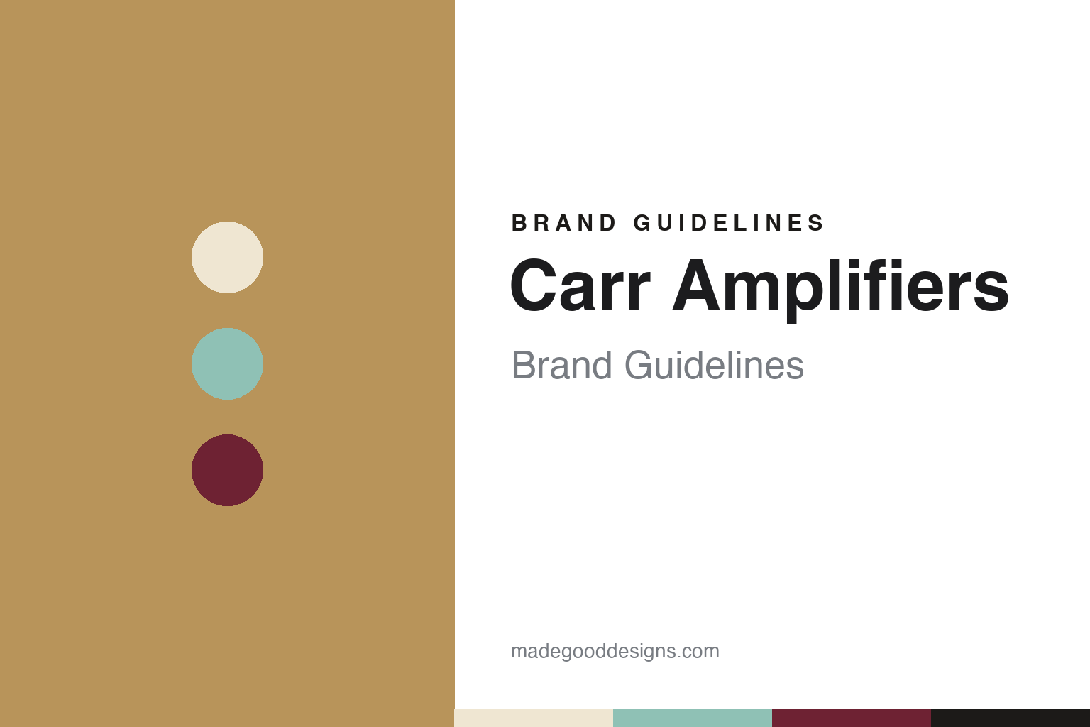 Carr Amplifiers Brand Guidelines: The Pittsboro Amp Maker of Art Deco Cabinets and Point-to-Point Circuits