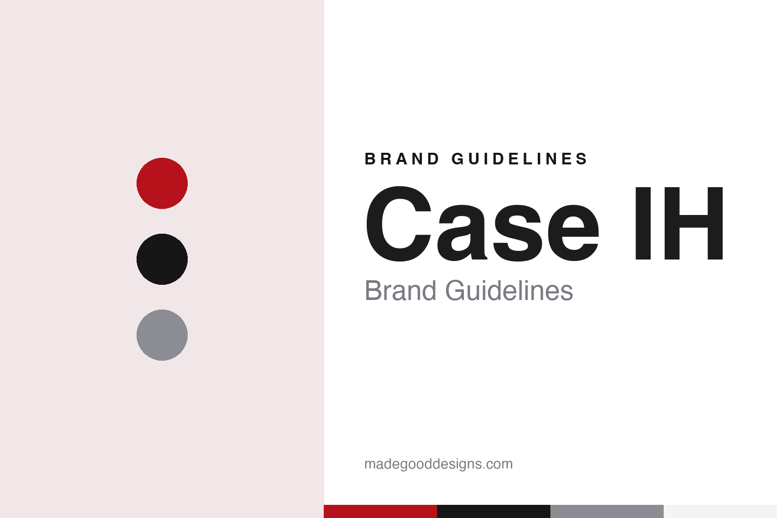 Case IH Brand Guidelines: J. I. Case, International Harvester and a Red Pylon