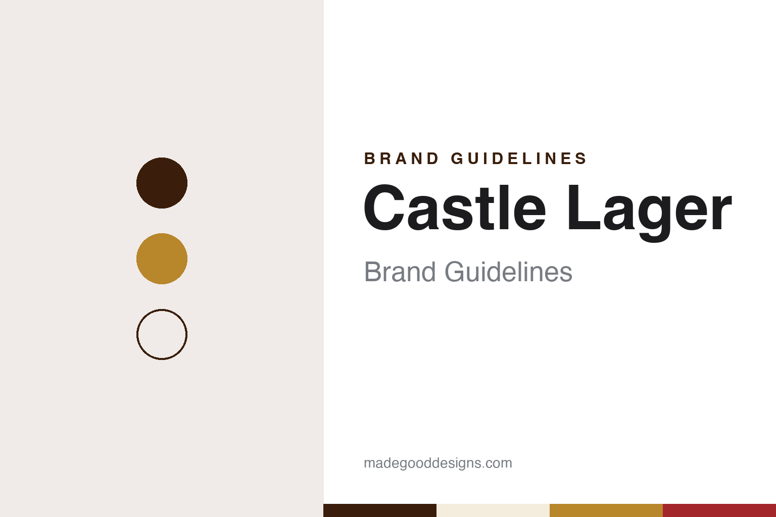 Castle Lager brand guidelines — abstract colour discs and material texture (original homage; not a Castle Lager product or logo)