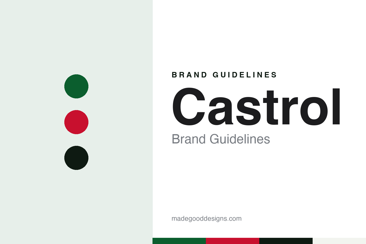 Castrol brand guidelines — abstract colour discs and material texture (original homage; not a Castrol product or logo)