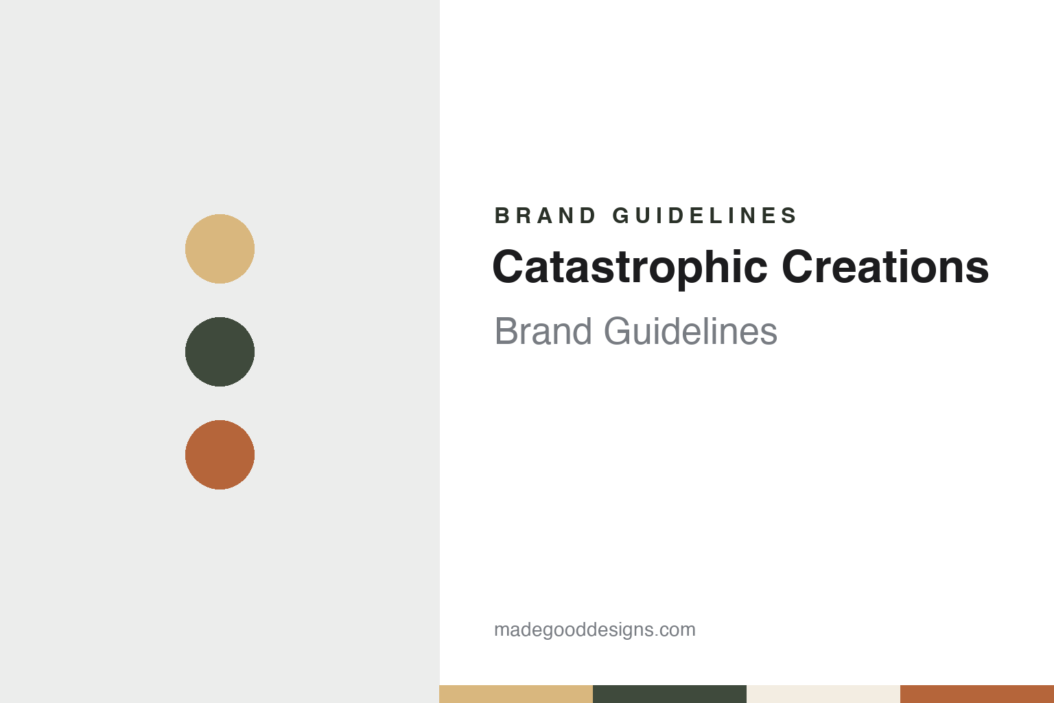 Catastrophic Creations brand guidelines — abstract colour discs and material texture (original homage; not a Catastrophic Creations product or logo)