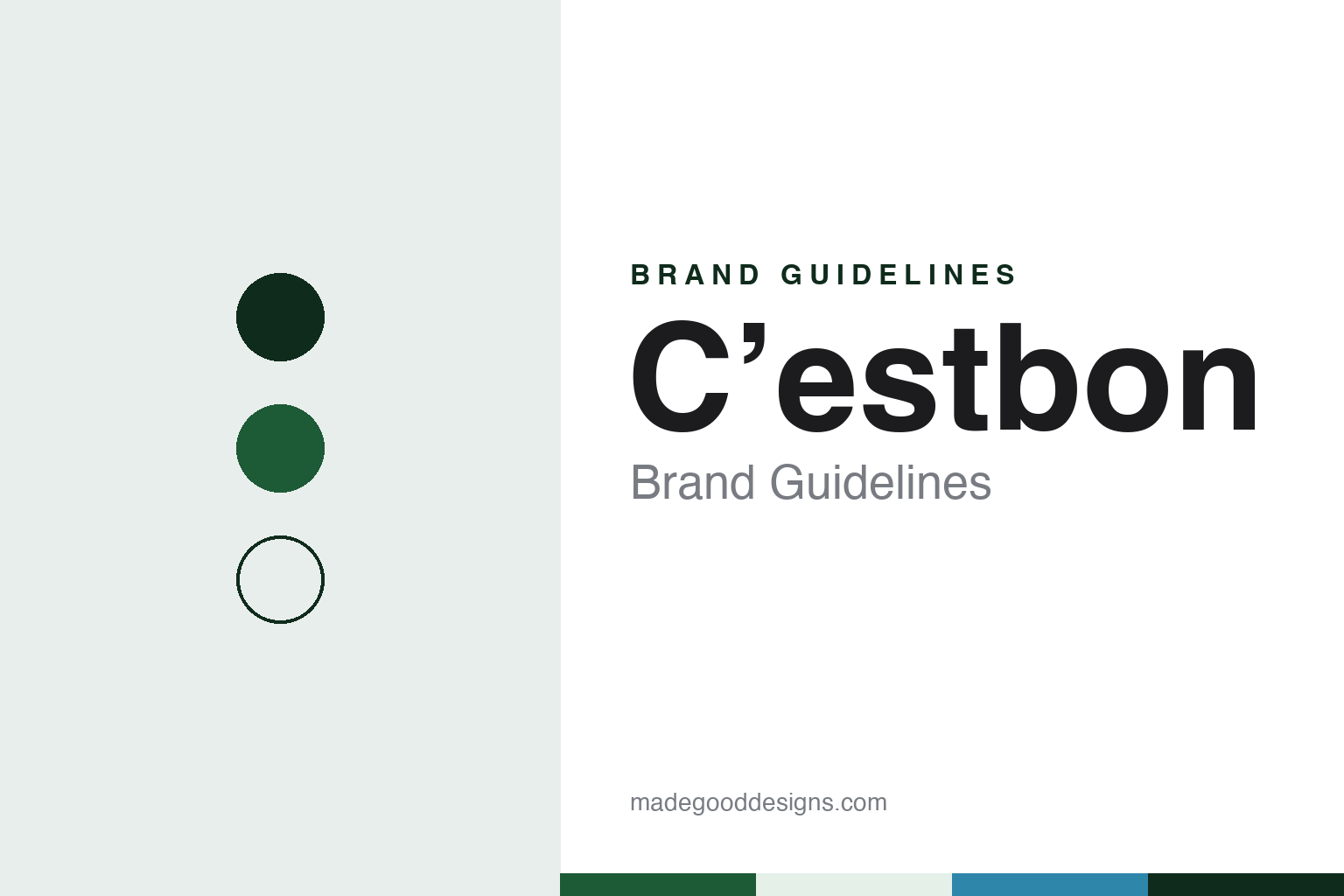 C’estbon Brand Guidelines: The Shenzhen Bottled Water With a French Name and a Green Bottle