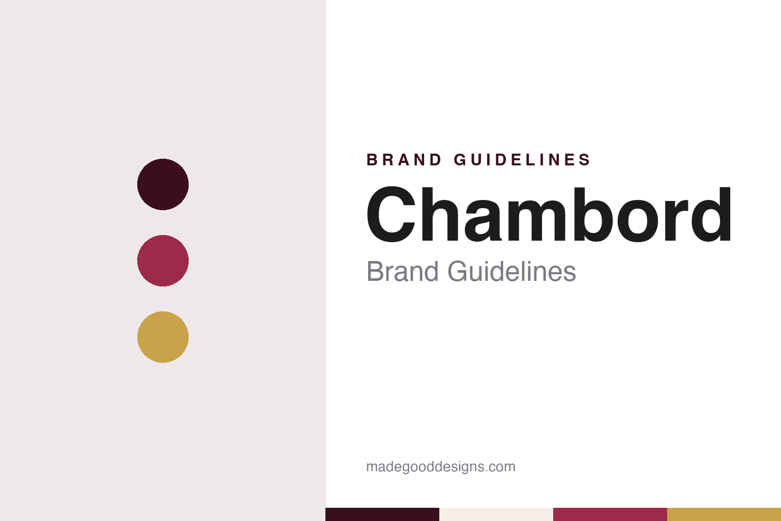 Chambord Brand Guidelines: The Loire Raspberry Liqueur in an Orb