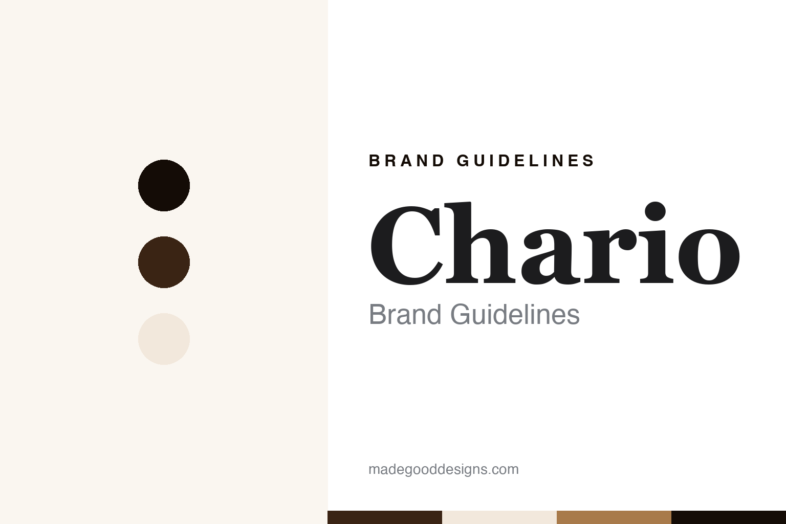 Chario Brand Guidelines: The Lombardy Speaker Maker of Academy and Constellation