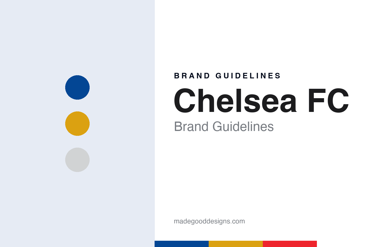Chelsea FC brand guidelines — abstract colour discs and material texture (original homage; not a Chelsea FC product or logo)