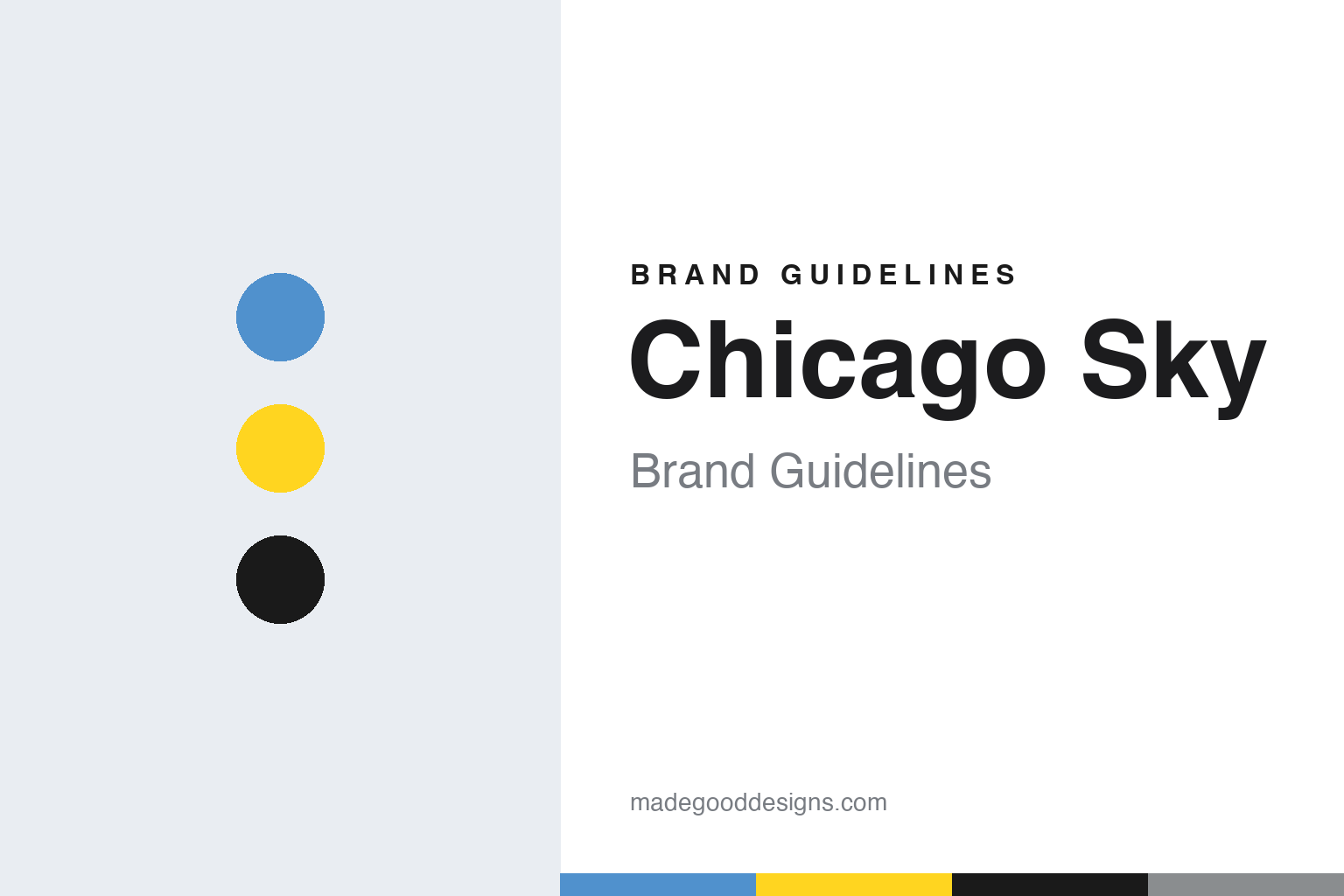 Chicago Sky Brand Guidelines: A Planetarium Launch, Sky Blue and Yellow and a Lioness