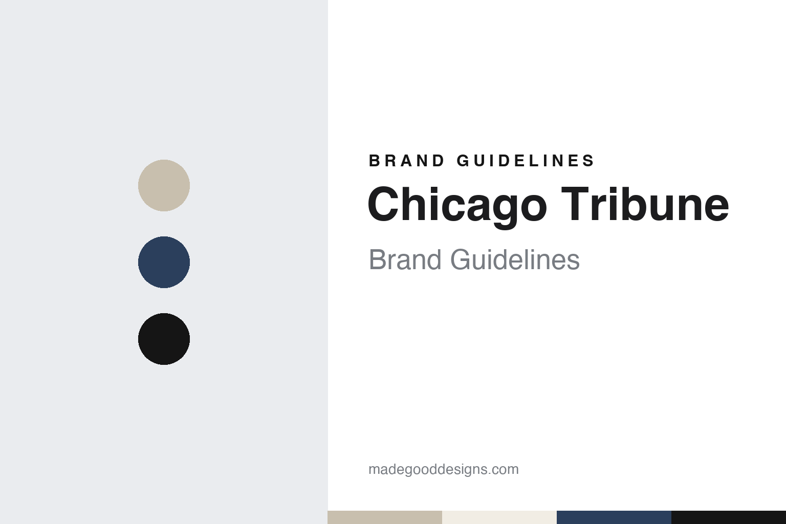 Chicago Tribune Brand Guidelines: A Chicago Daily of 1847 and Its Tower