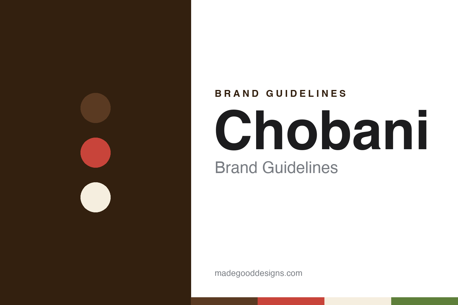 Chobani brand guidelines — abstract colour discs and material texture (original homage; not a Chobani product or logo)