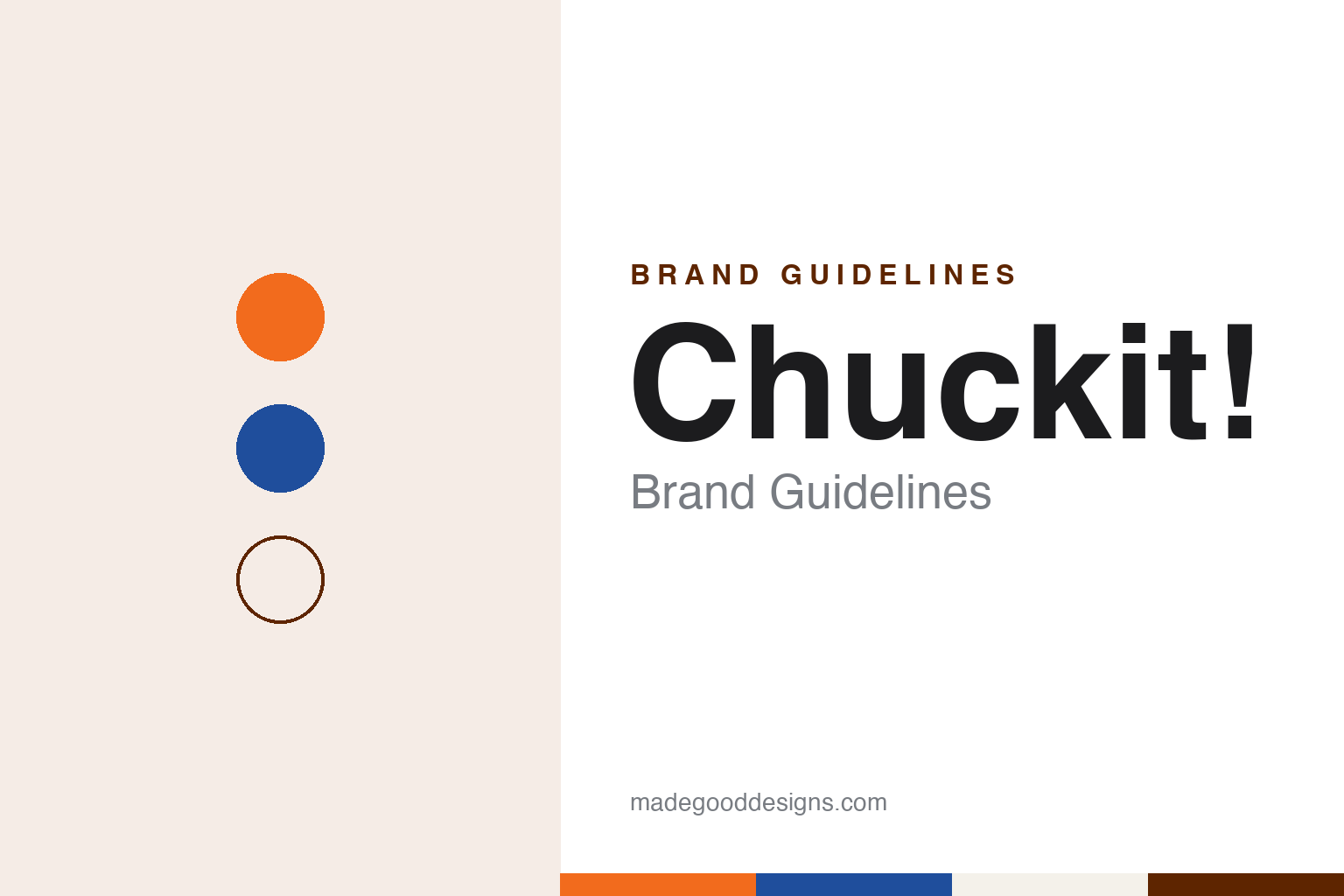 Chuckit! Brand Guidelines: The Seattle-Area Ball Launcher Petmate Has Owned Since 2012